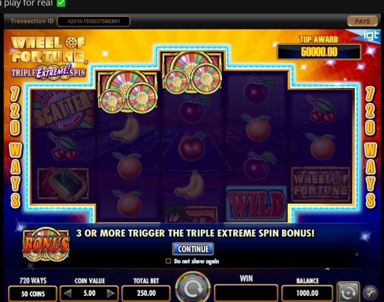 Play Wheel of Fortune Triple Extreme Spin Free Casino Slot Game by IGT