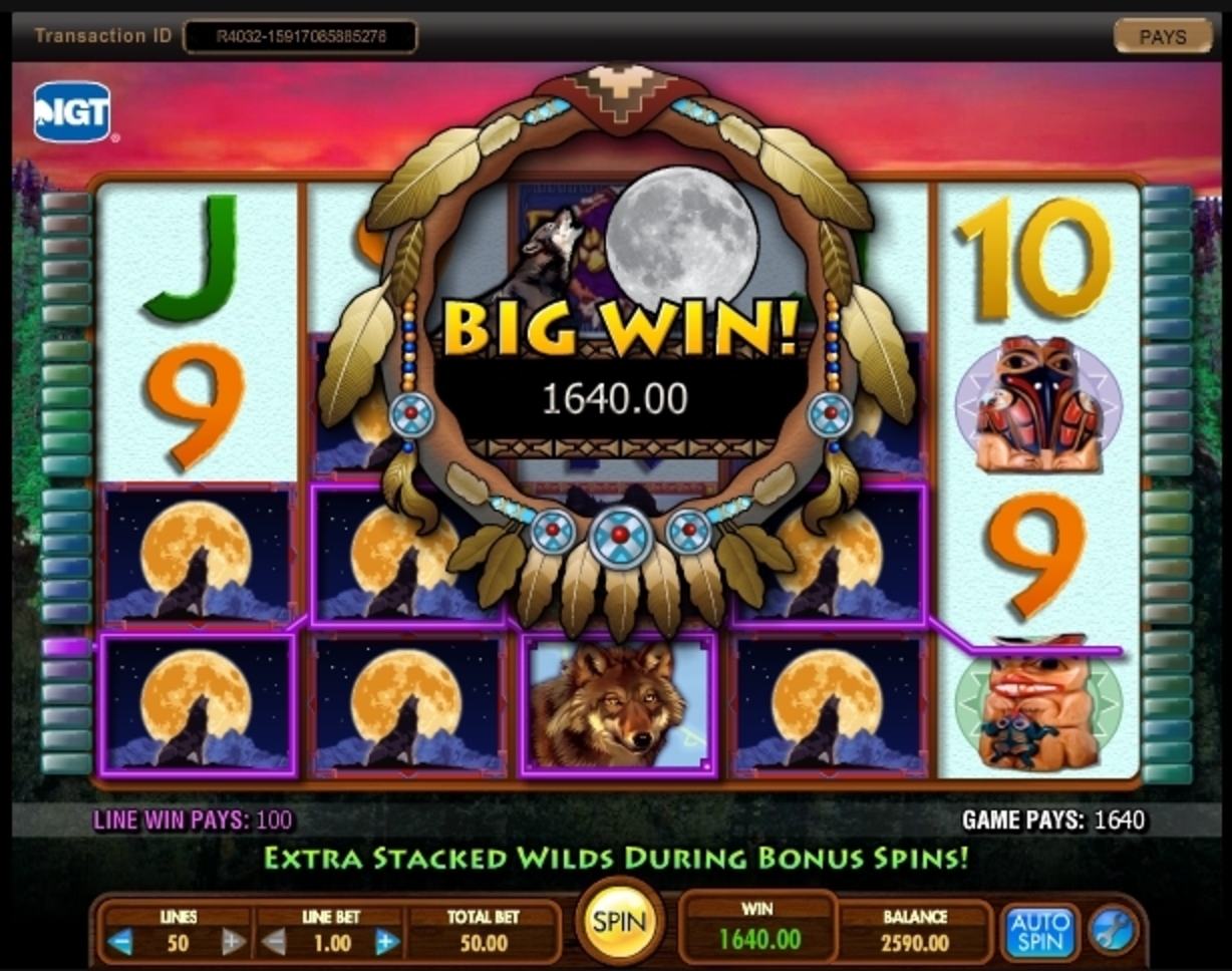 Win Money in Wild Wolf Free Slot Game by IGT