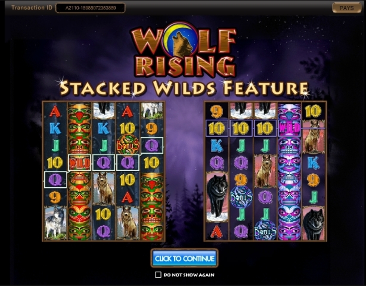 Play Wolf Rising Free Casino Slot Game by IGT