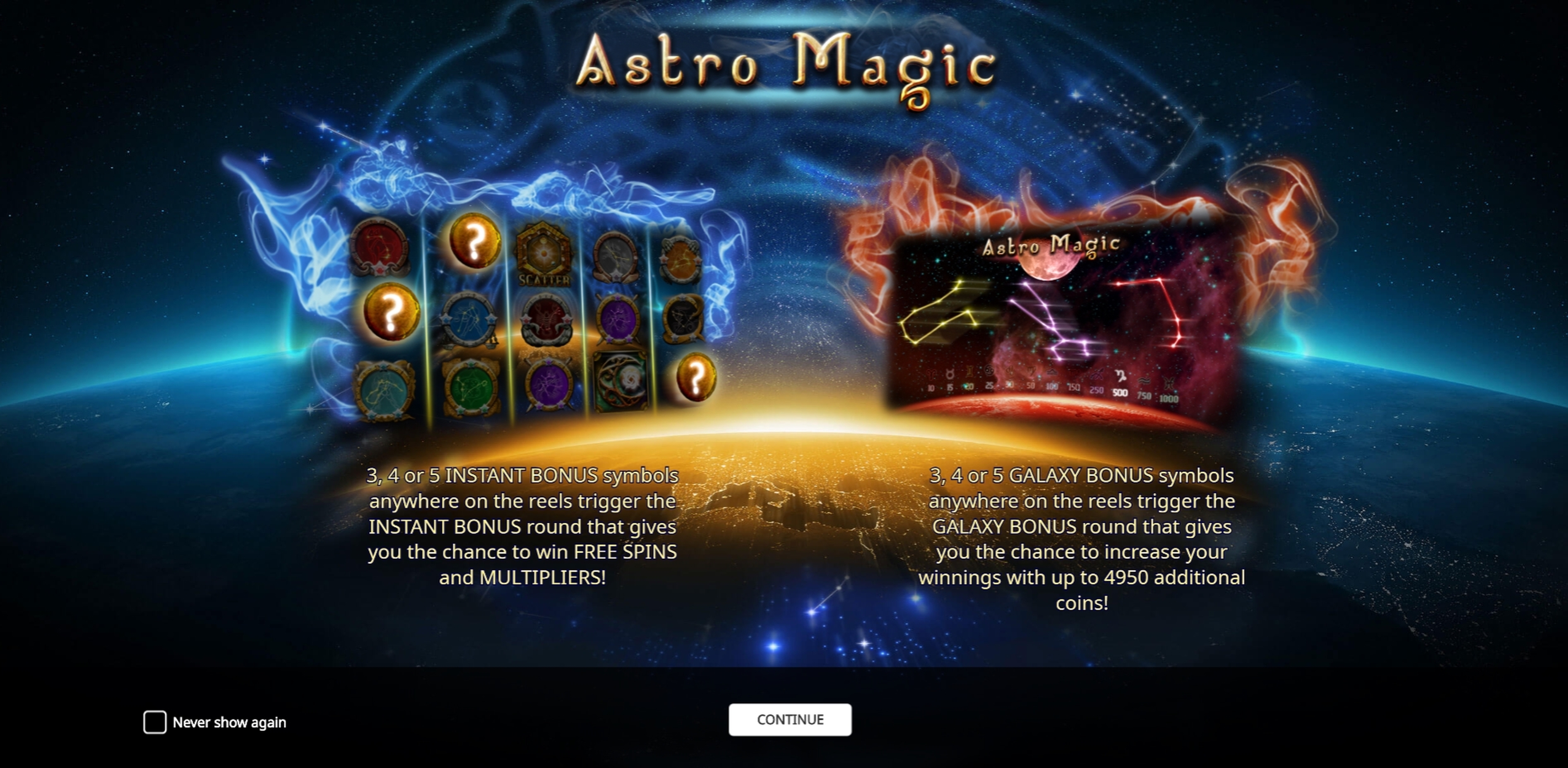 Play Astro Magic Free Casino Slot Game by iSoftBet