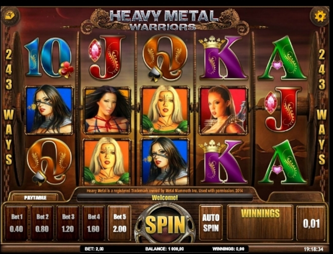 Reels in Heavy Metal Warriors Slot Game by iSoftBet