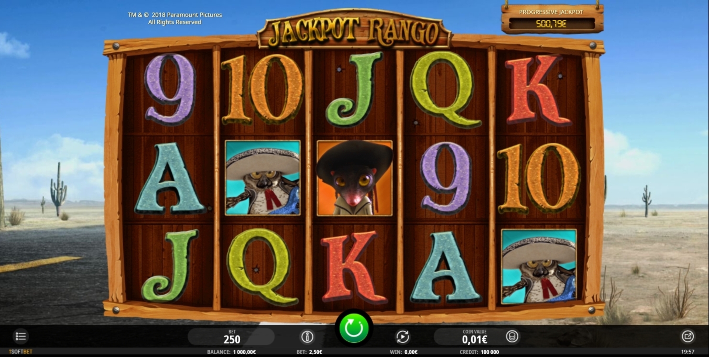 Reels in Jackpot Rango Slot Game by iSoftBet