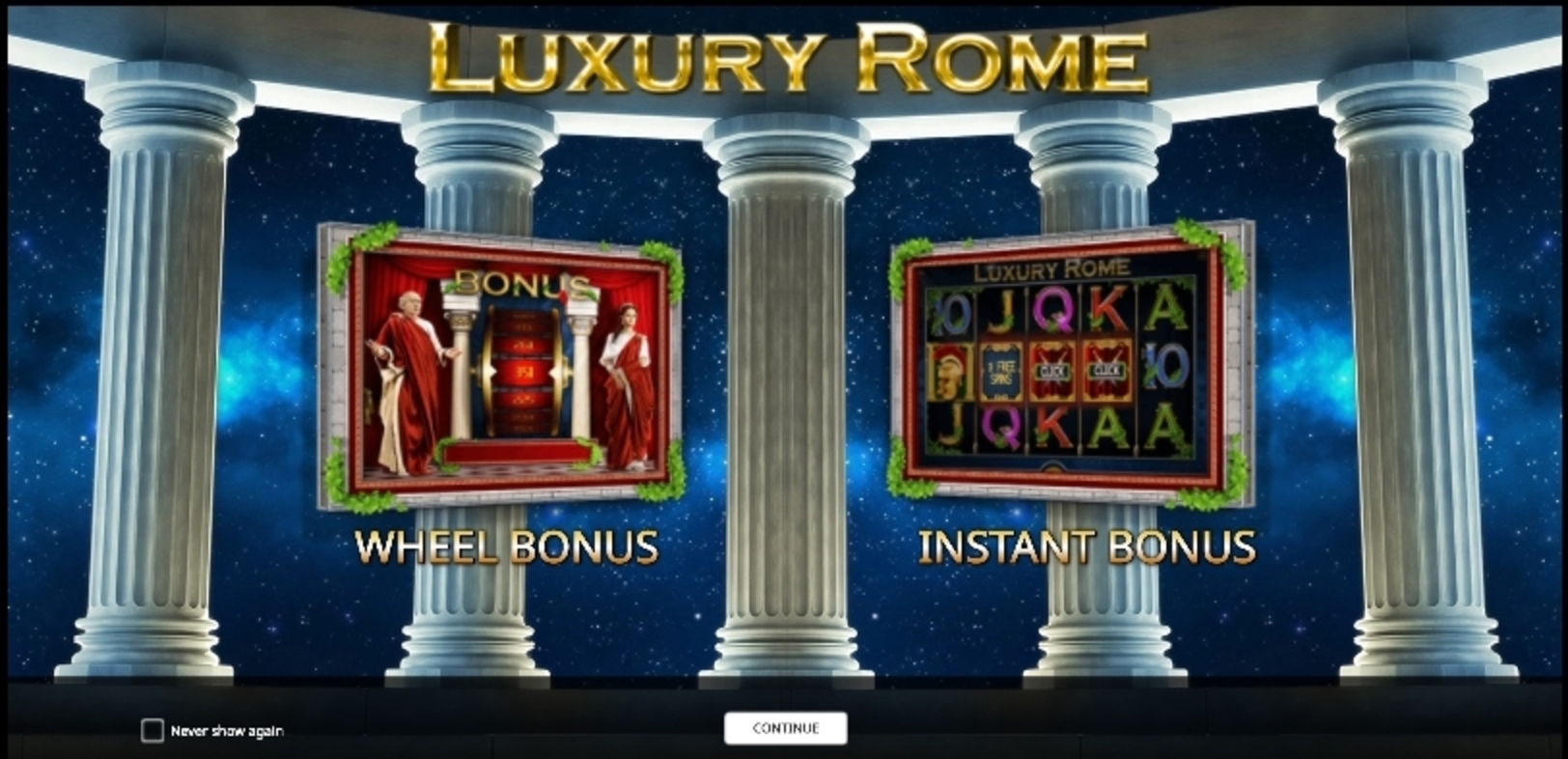 Play Luxury Rome Free Casino Slot Game by iSoftBet