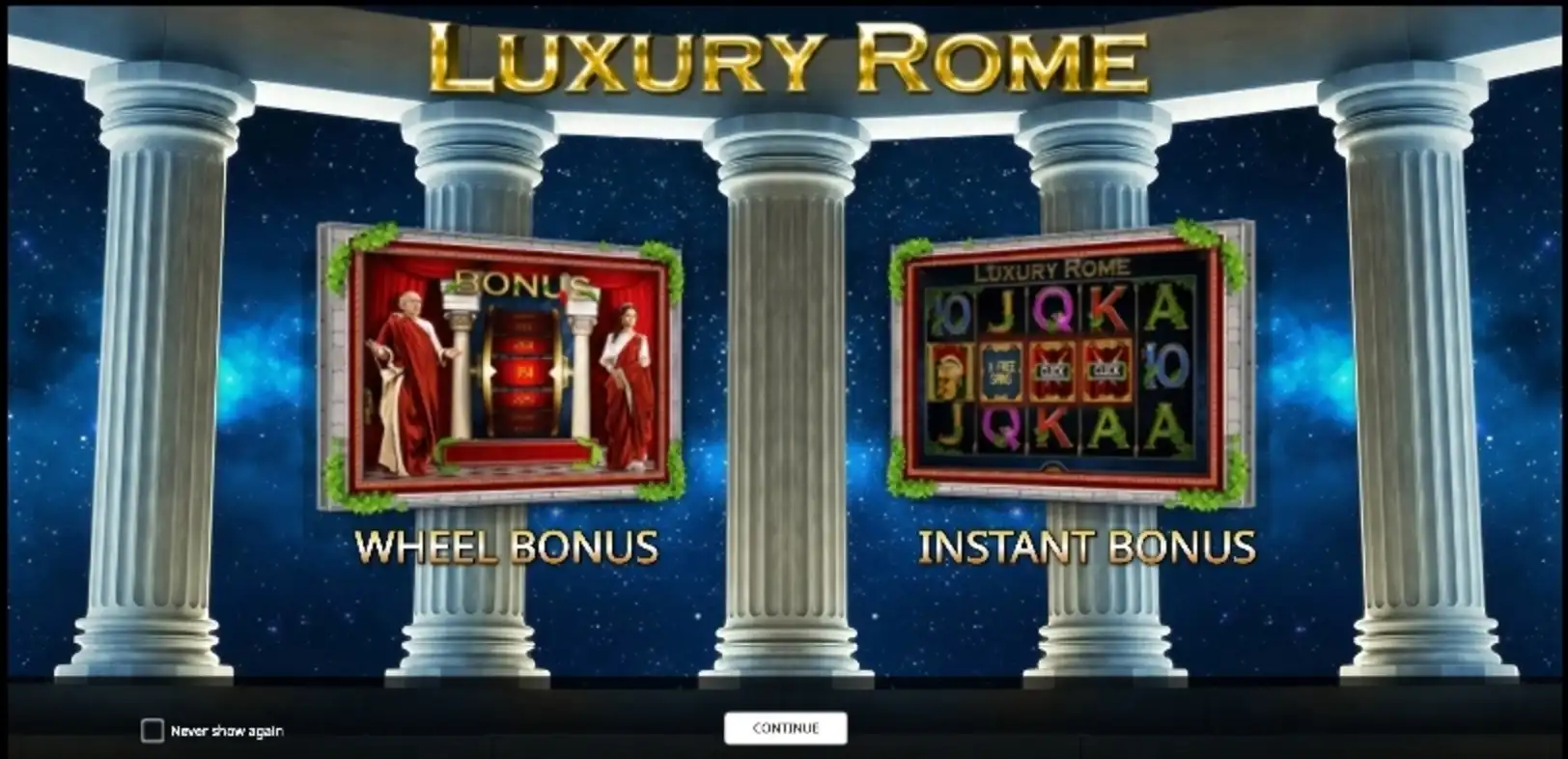 Play Luxury Rome Free Casino Slot Game by iSoftBet