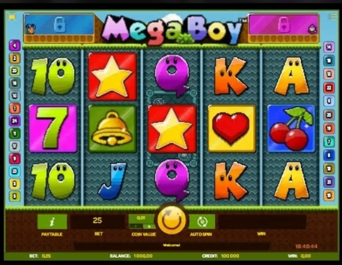 Reels in Mega Boy Slot Game by iSoftBet