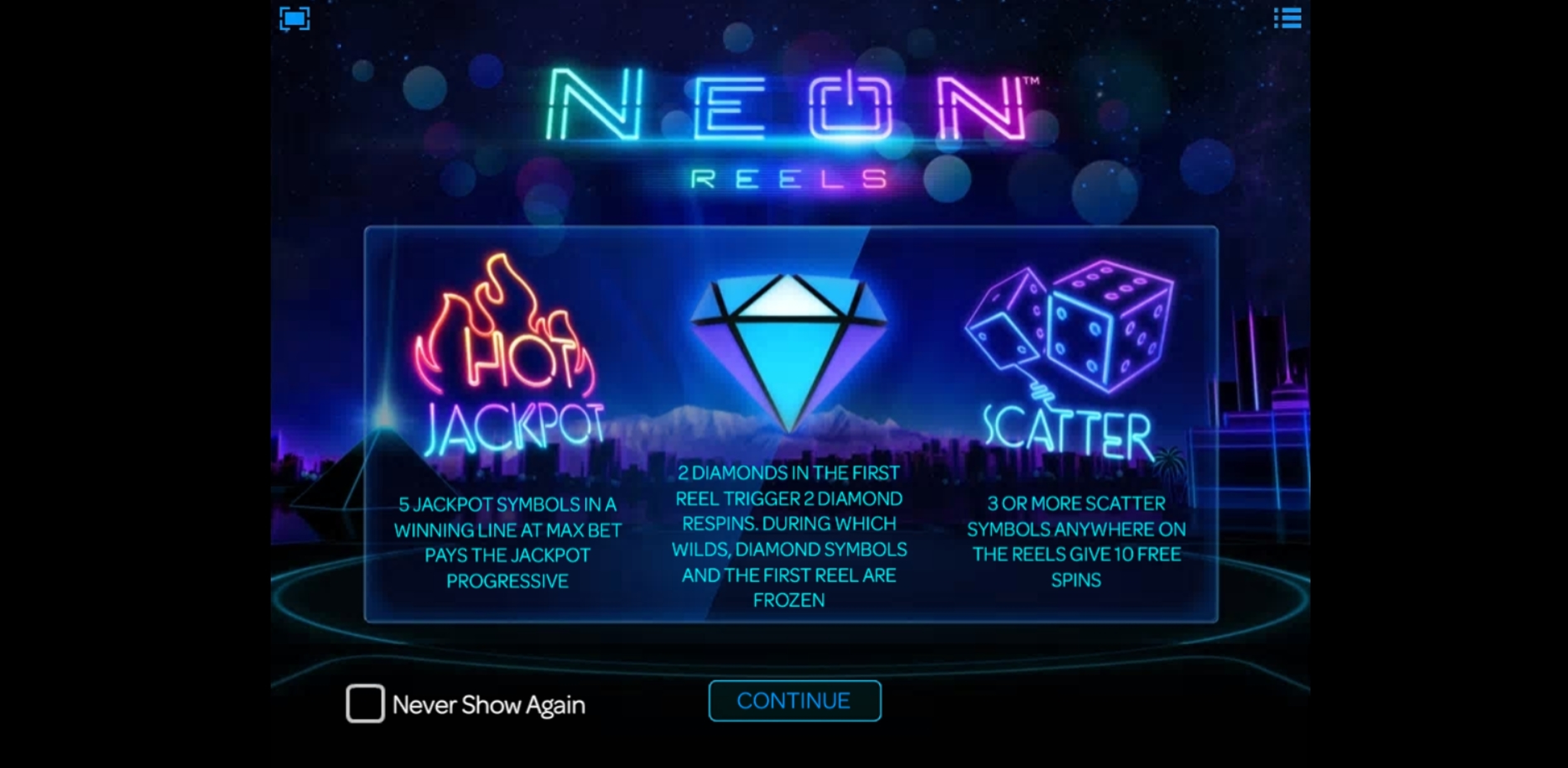 Play Neon Reels Free Casino Slot Game by iSoftBet