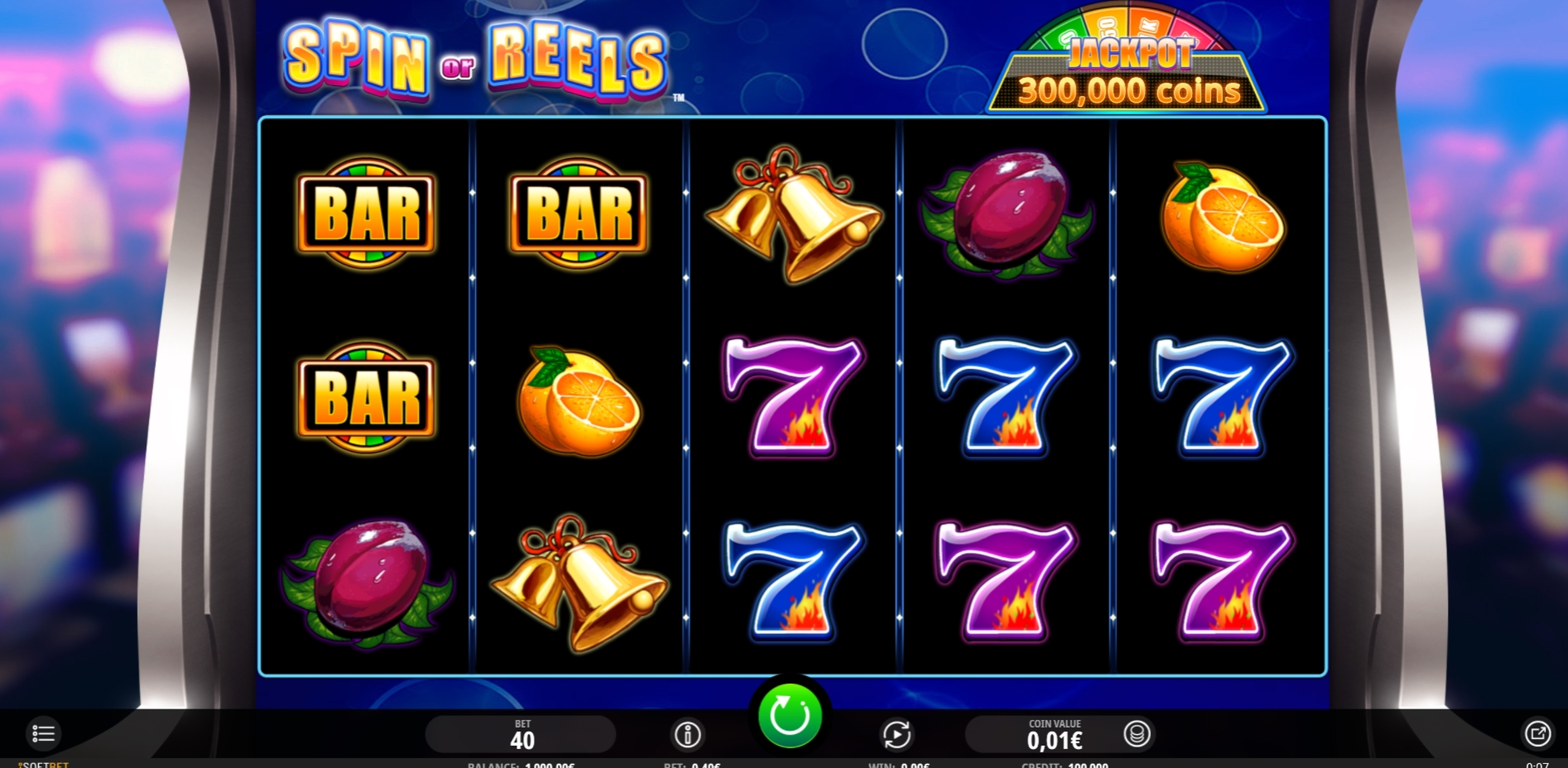 Reels in Spin or Reels Slot Game by iSoftBet