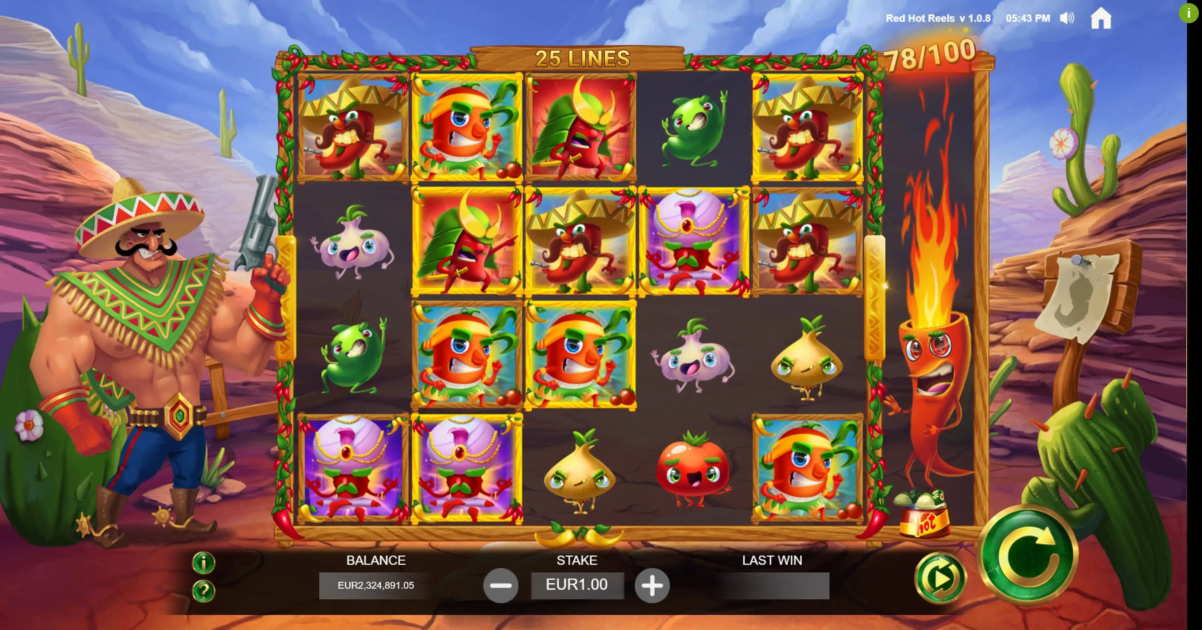 Reels in Red Hot Reels Slot Game by Jade Rabbit Gaming