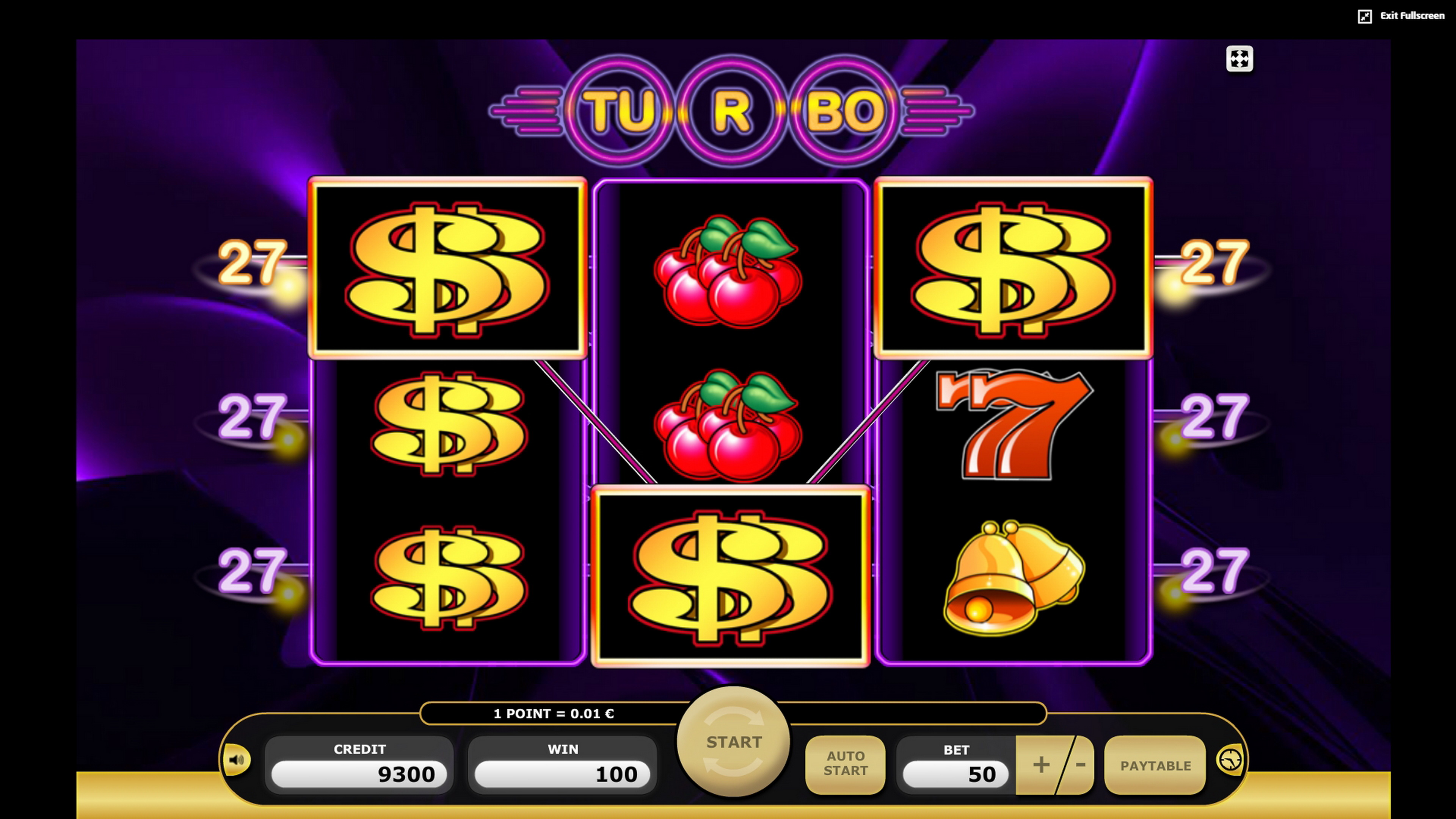 Win Money in Turbo 27 Free Slot Game by Kajot