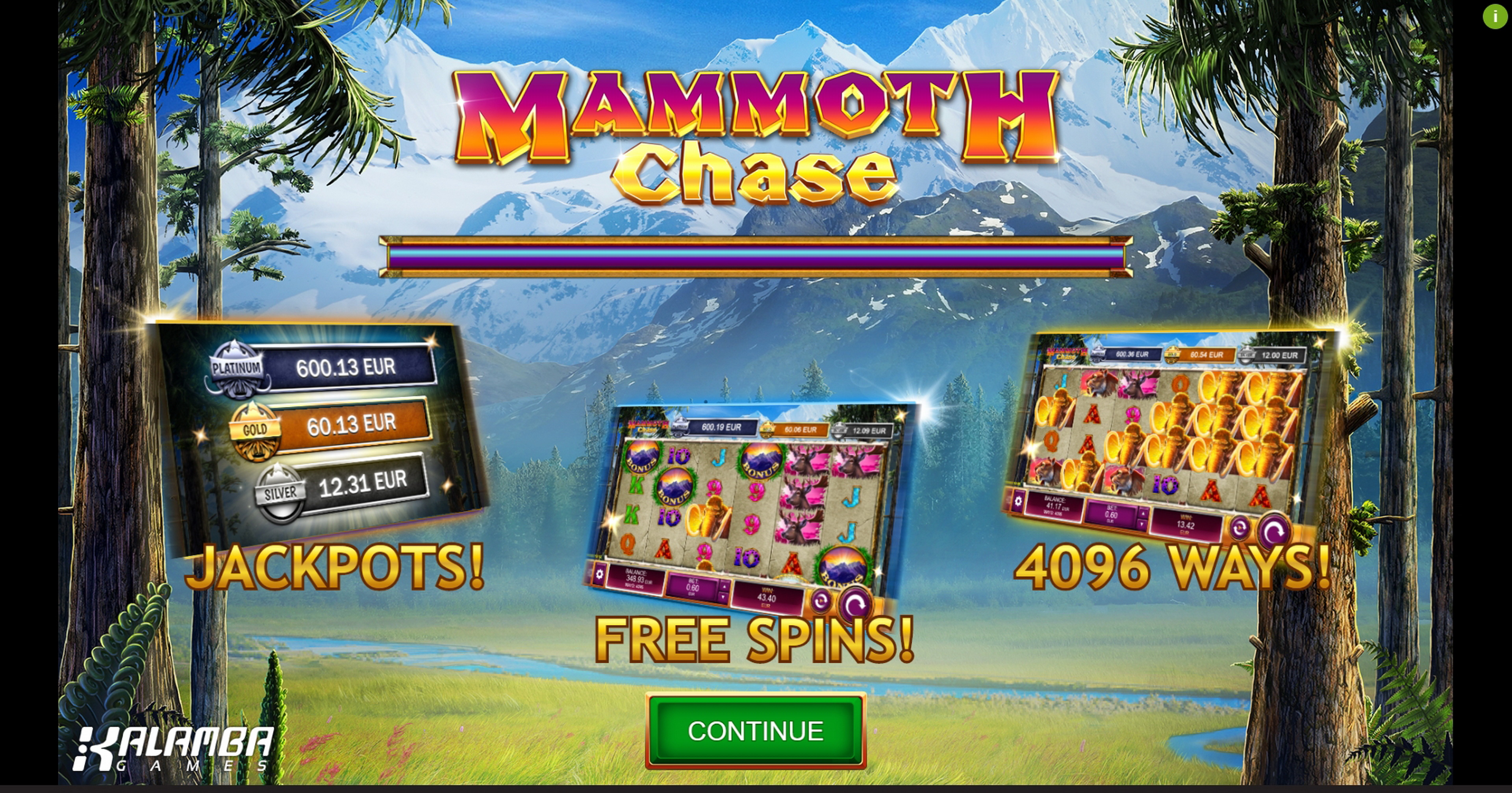 Play Mammoth Chase Free Casino Slot Game by Kalamba Games