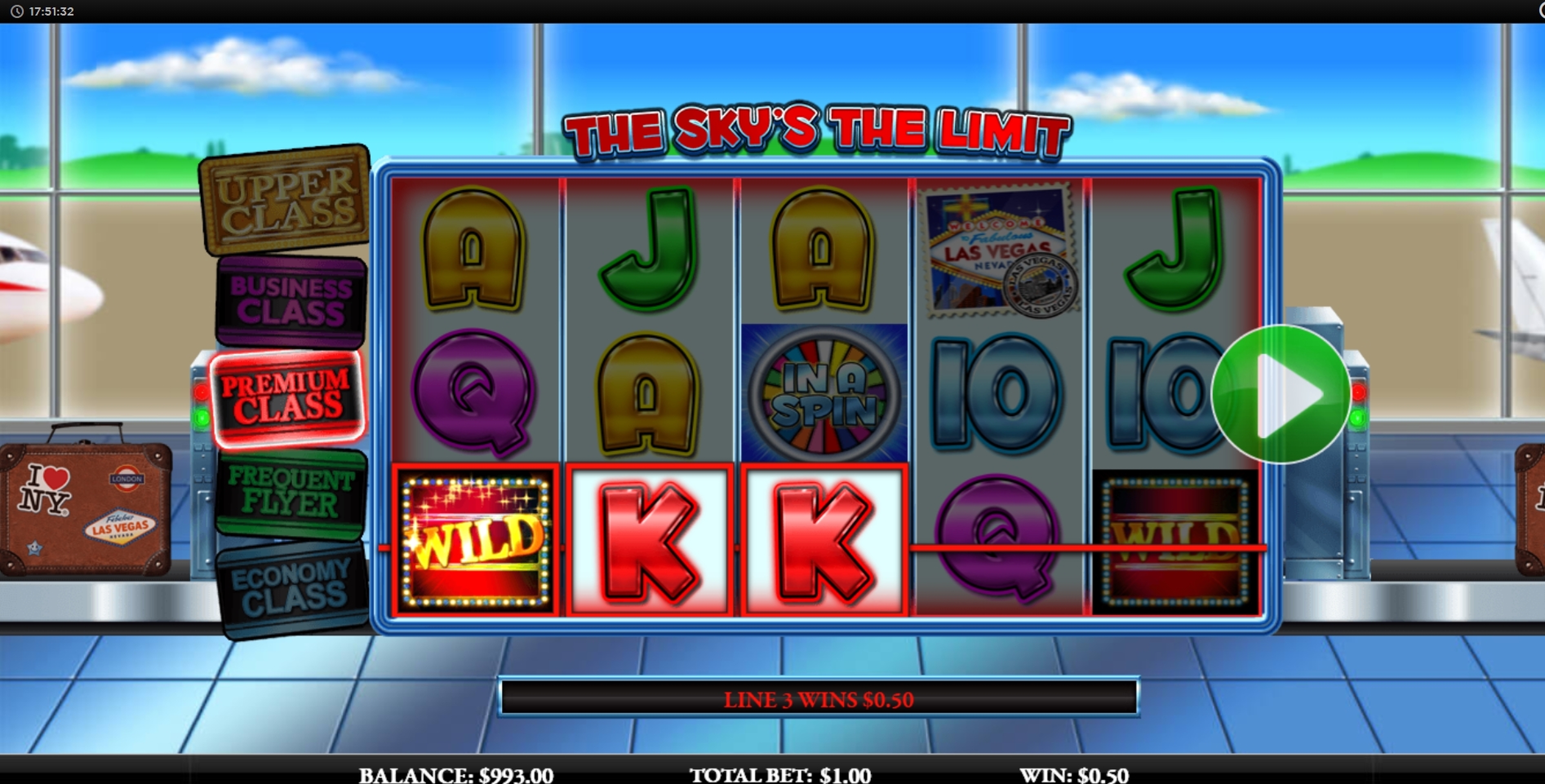 Win Money in The Sky's the Limit Free Slot Game by Live 5 Gaming
