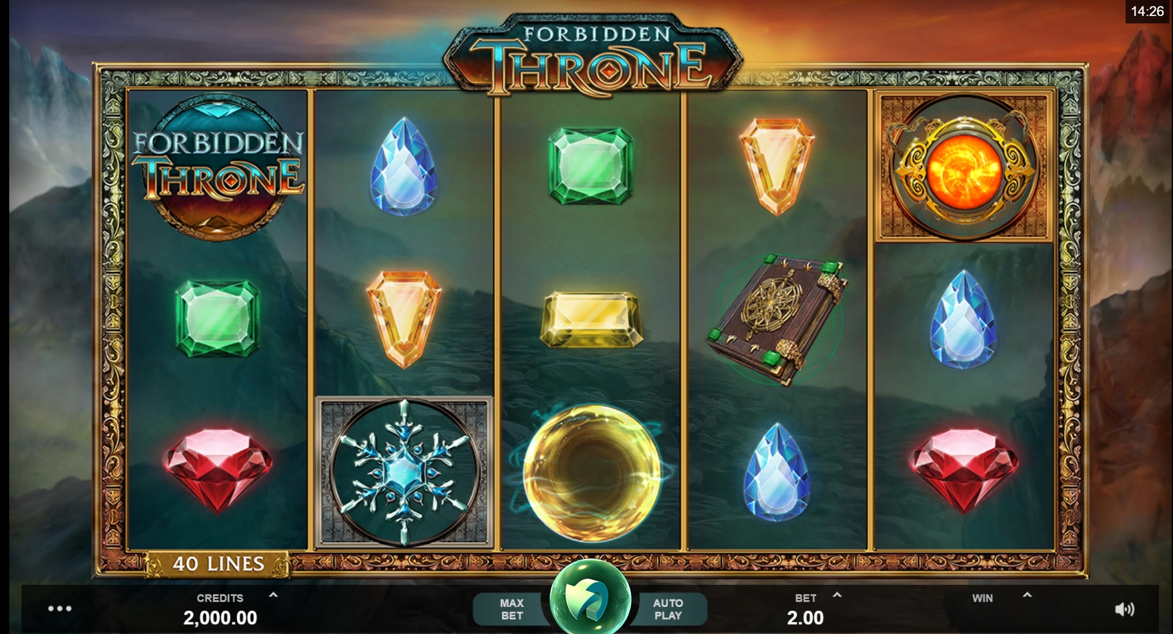Reels in Forbidden Throne Slot Game by MahiGaming