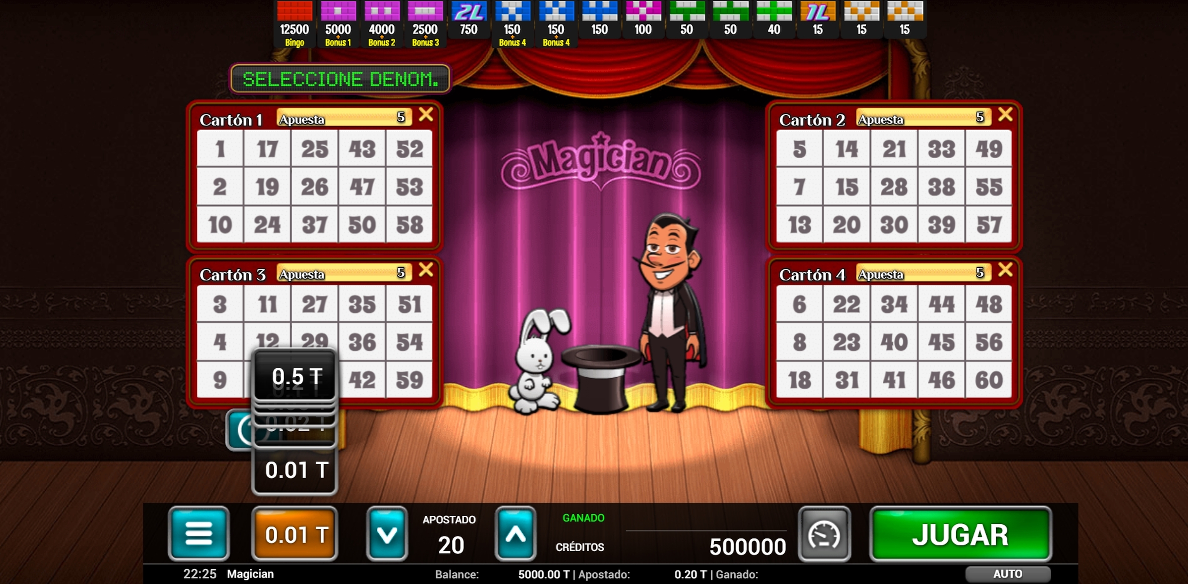 Reels in Magician Bingo Slot Game by MGA