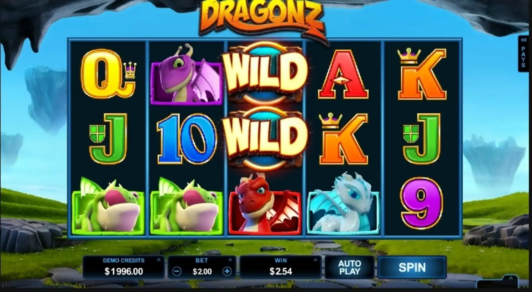 Win Money in Dragonz Free Slot Game by Microgaming