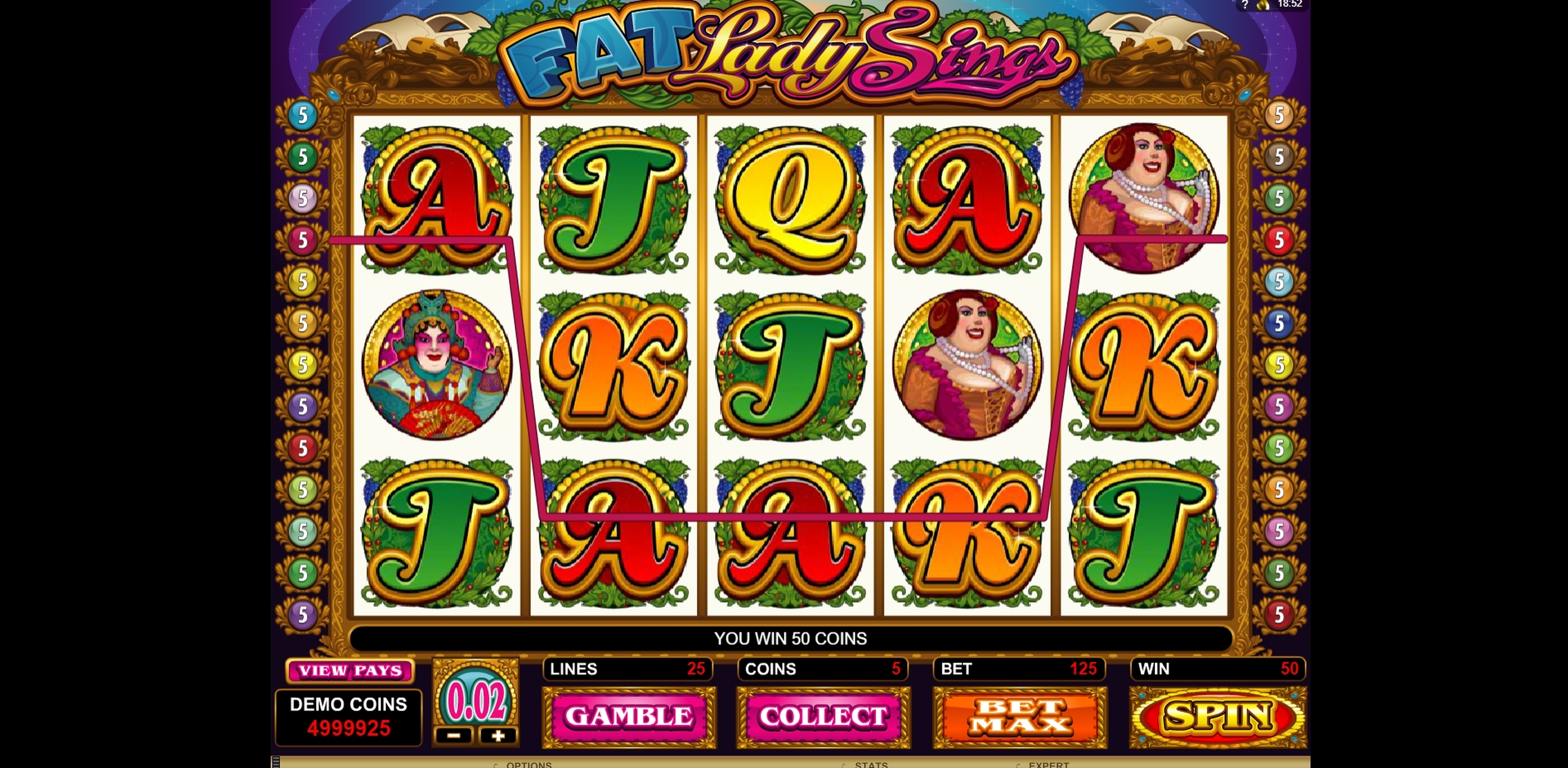Win Money in Fat Lady Sings Free Slot Game by Microgaming