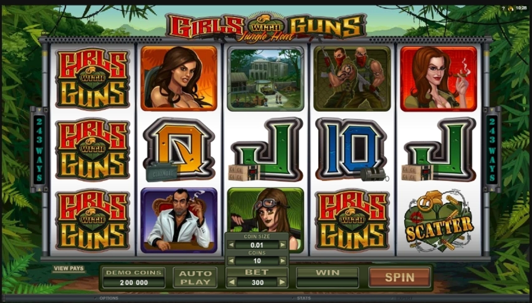 Reels in Girls With Guns Slot Game by Microgaming
