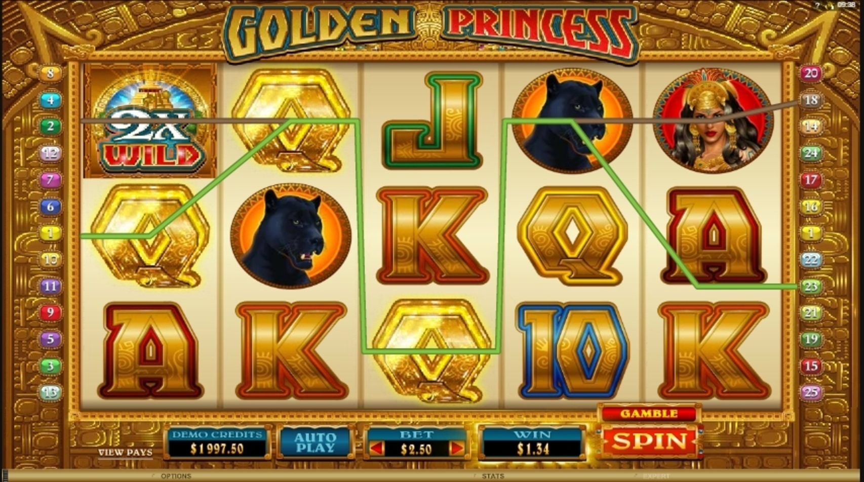 Win Money in Golden Princess Free Slot Game by Microgaming