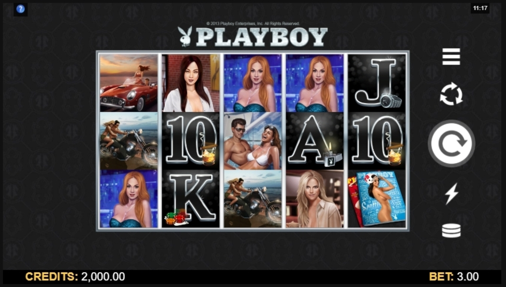 Reels in Playboy Slot Game by Microgaming