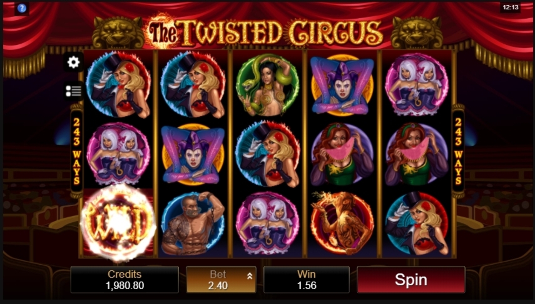 Win Money in The Twisted Circus Free Slot Game by Microgaming