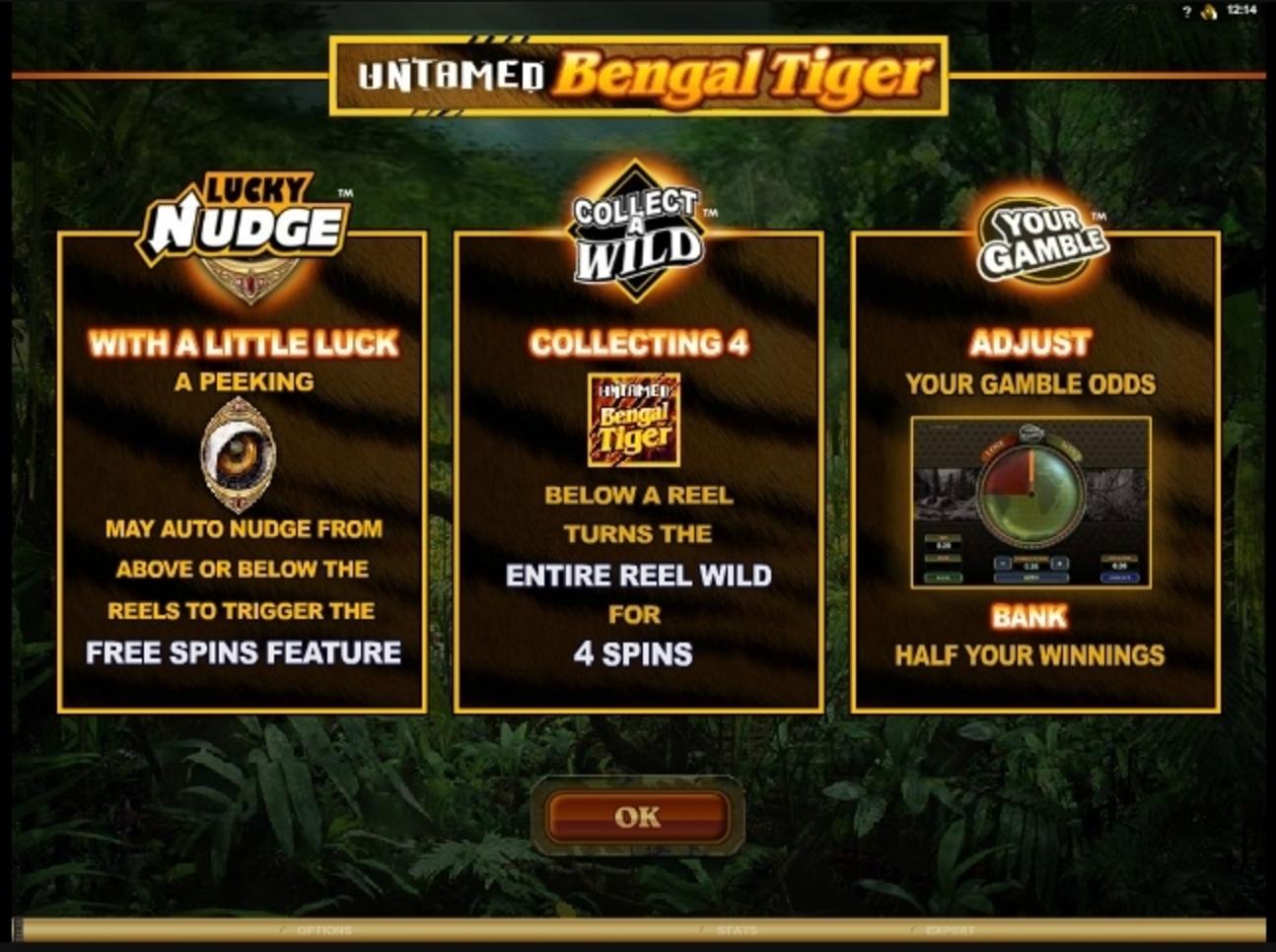 Play Untamed Bengal Tiger Free Casino Slot Game by Microgaming