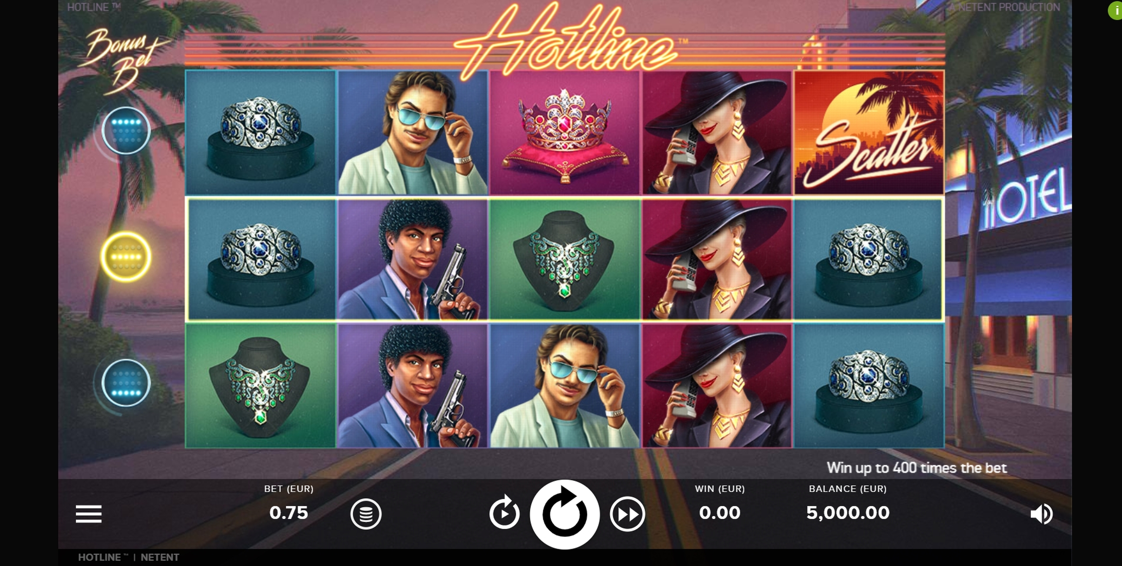 Reels in Hotline Slot Game by NetEnt