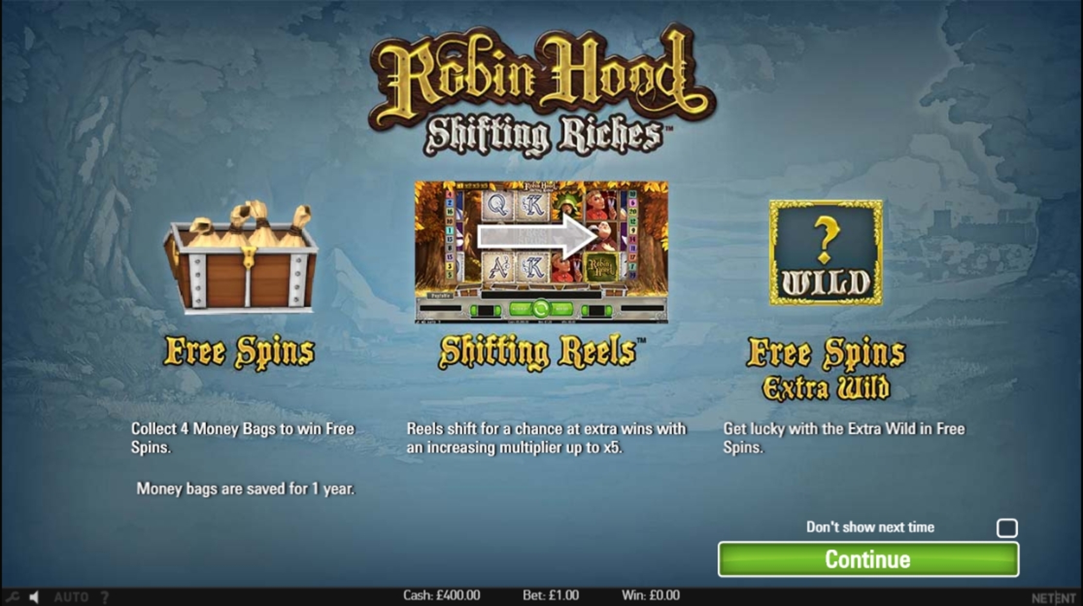 Play Robin Hood: Shifting Riches Free Casino Slot Game by NetEnt