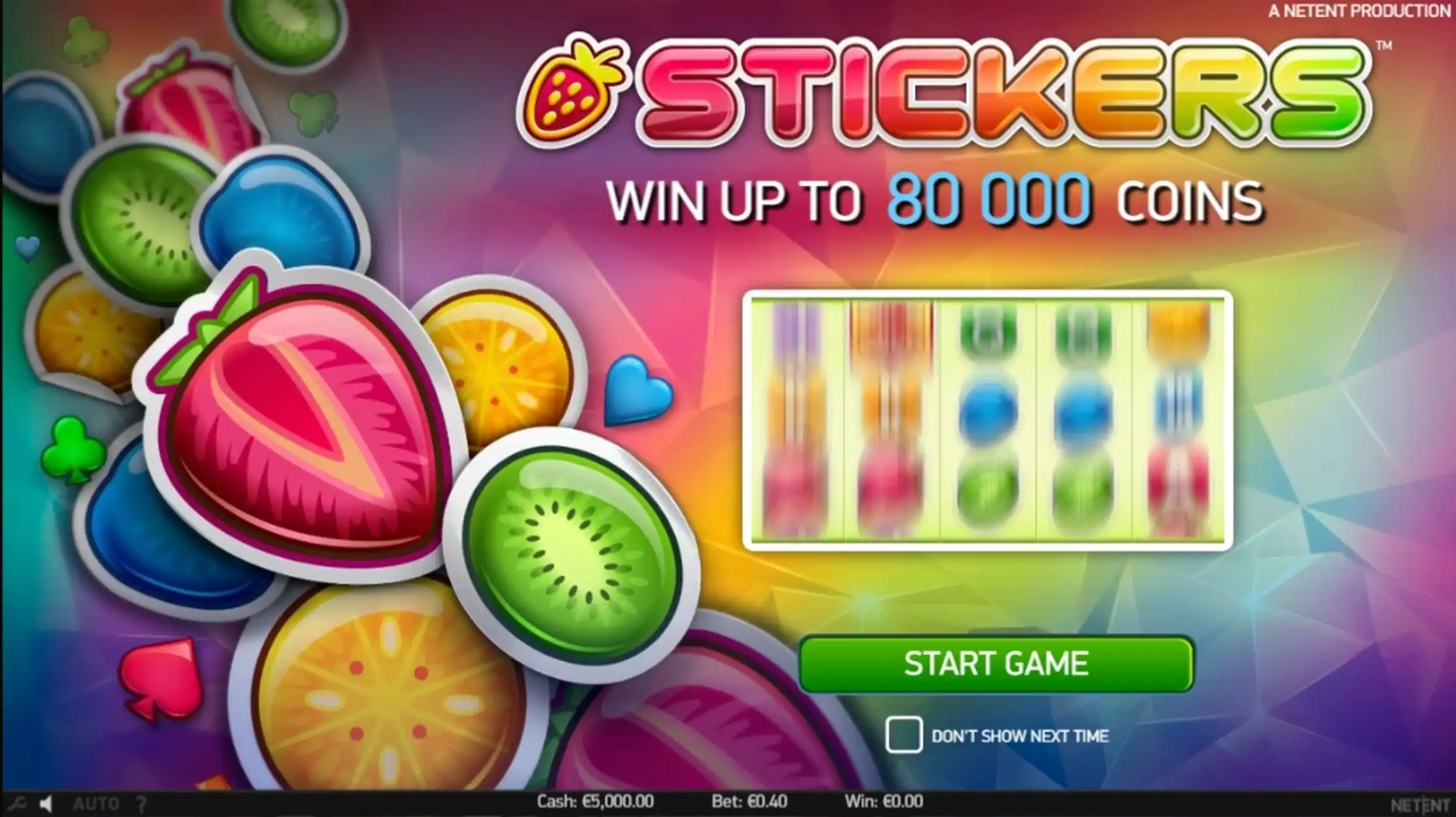 Play Stickers Free Casino Slot Game by NetEnt