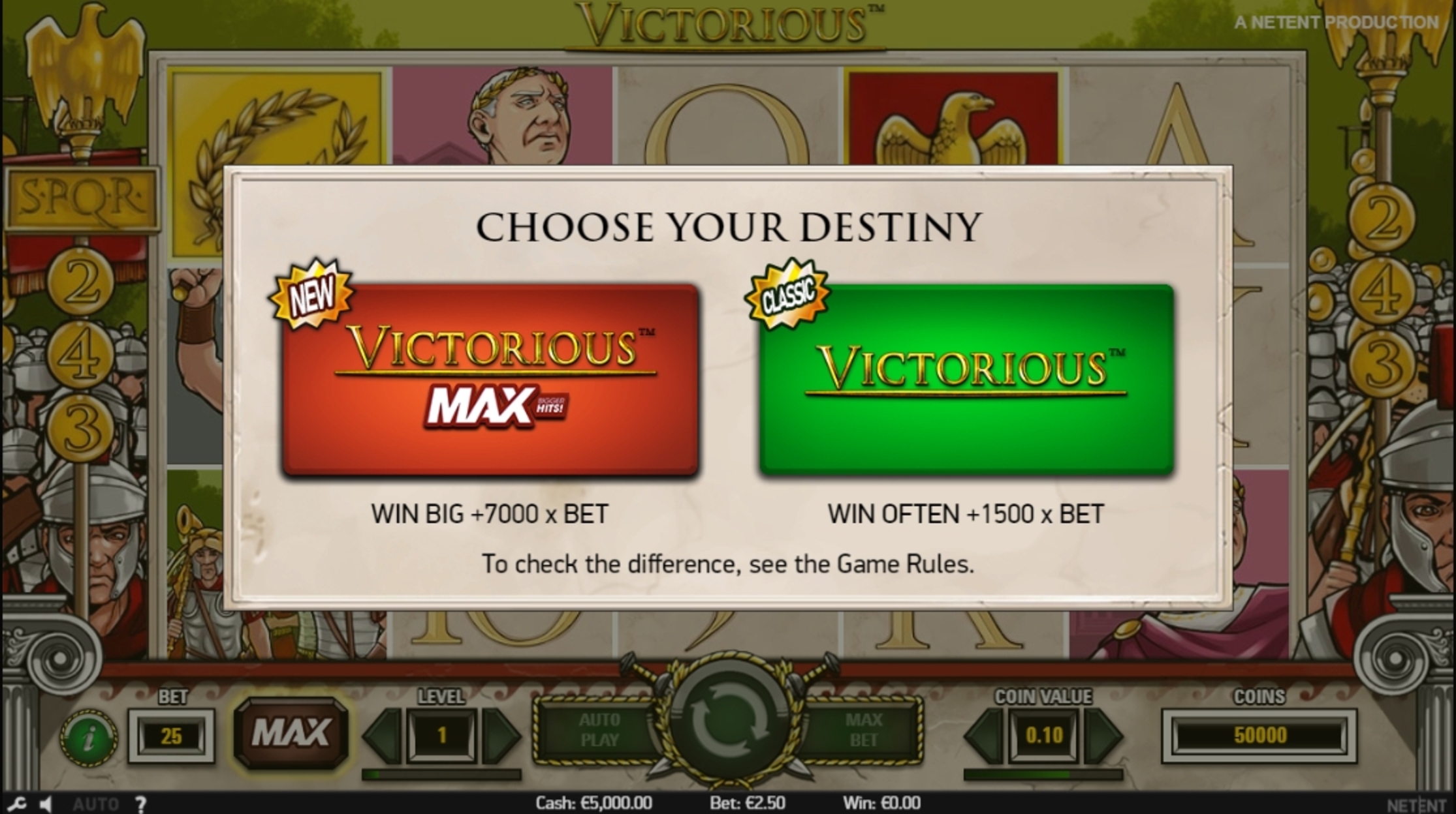 Play Victorious Free Casino Slot Game by NetEnt
