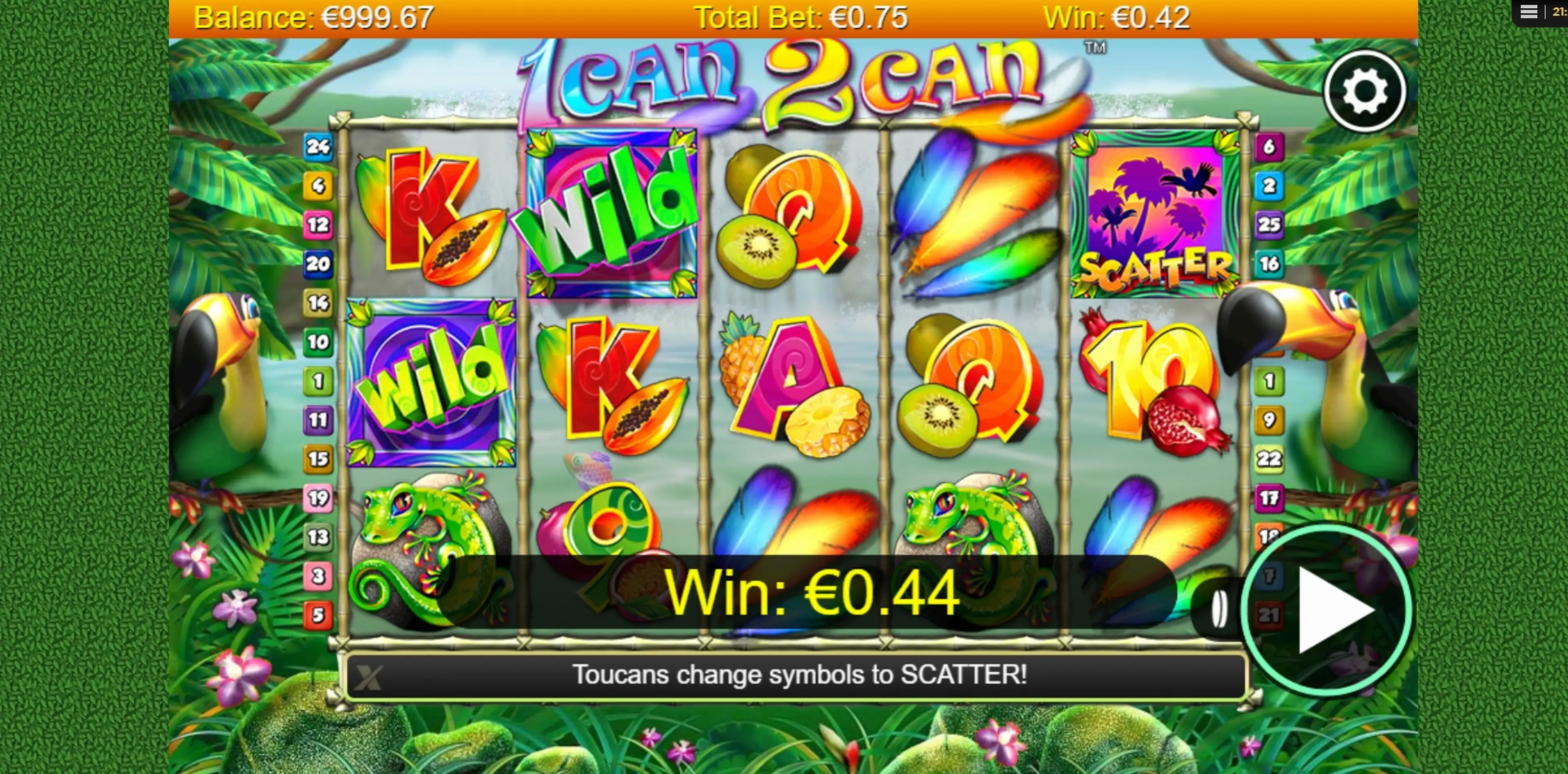 Win Money in 1 Can 2 Can Free Slot Game by NextGen Gaming