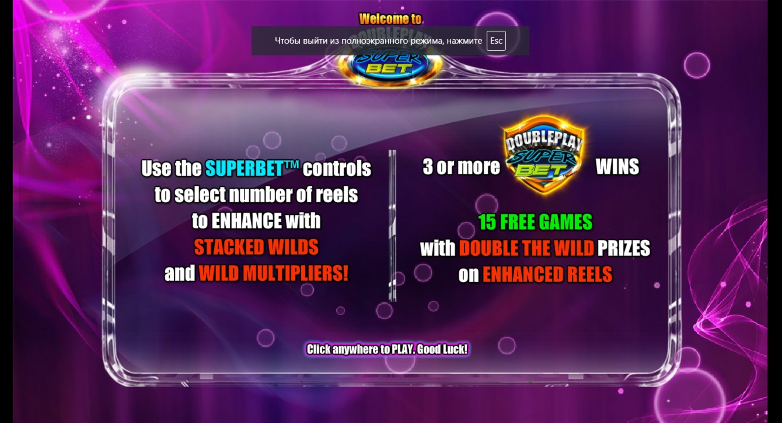 Play Double Play SuperBet Free Casino Slot Game by NextGen Gaming