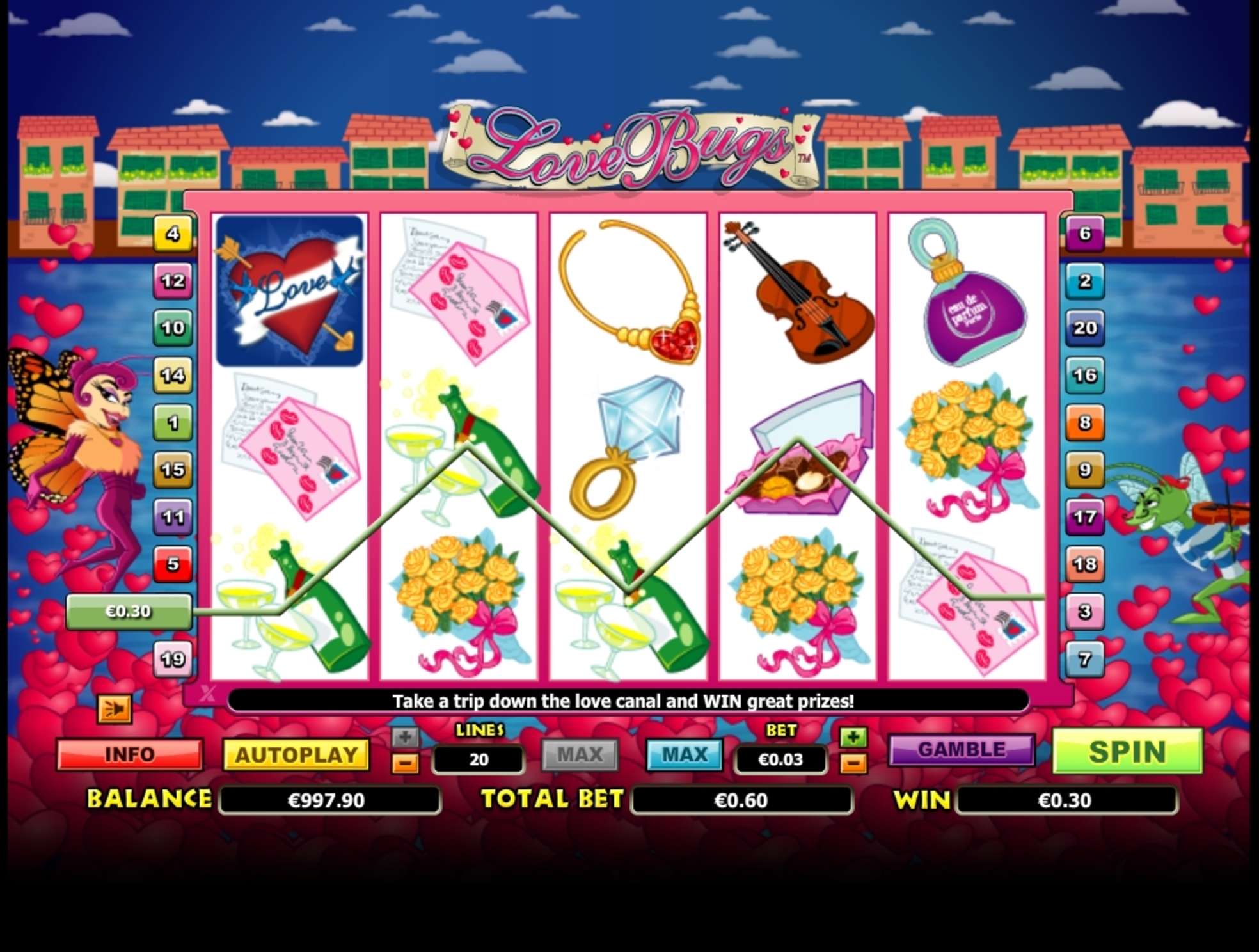Win Money in Love Bugs Free Slot Game by NextGen Gaming