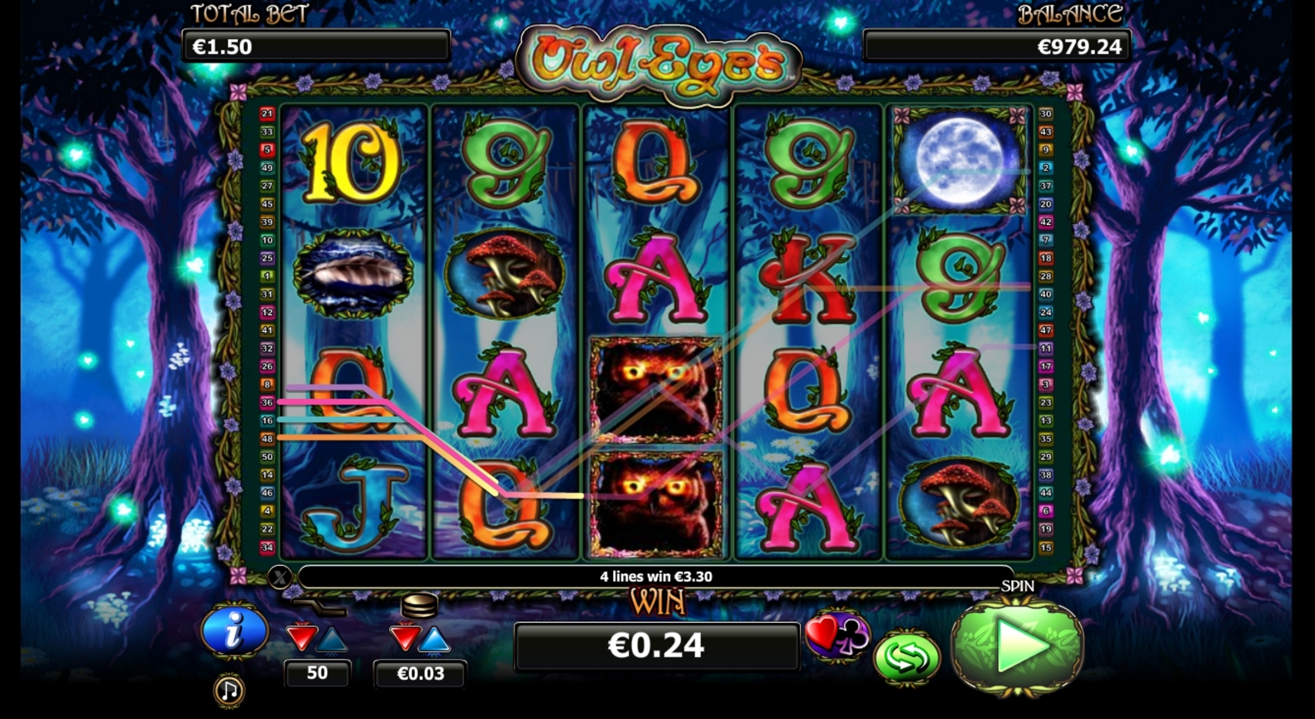 Win Money in Owl Eyes Free Slot Game by NextGen Gaming