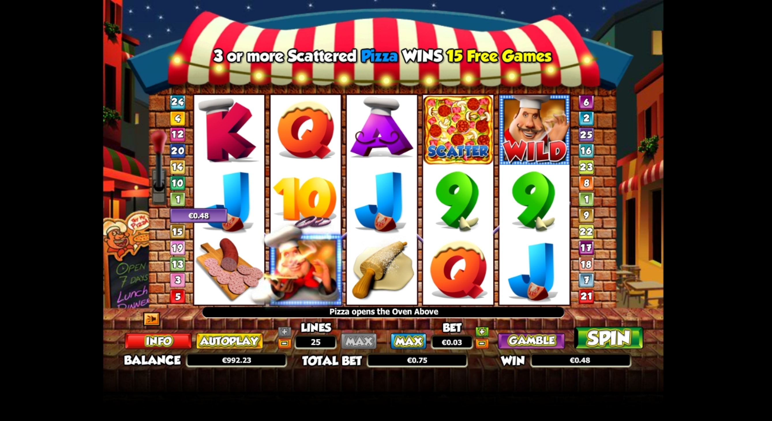 Win Money in Pizza Prize Free Slot Game by NextGen Gaming