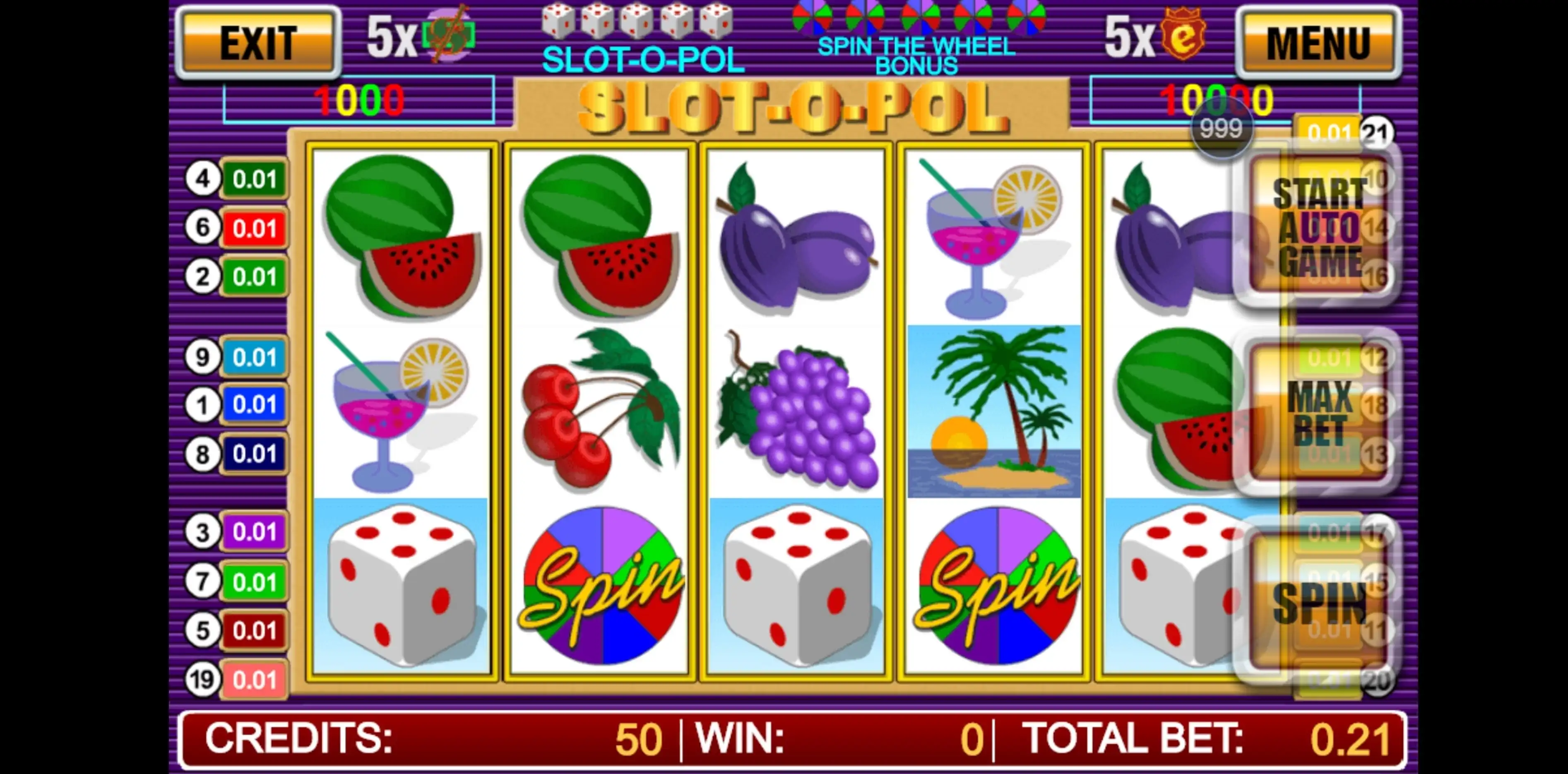 Reels in Slot-o-pol Slot Game by Novomatic