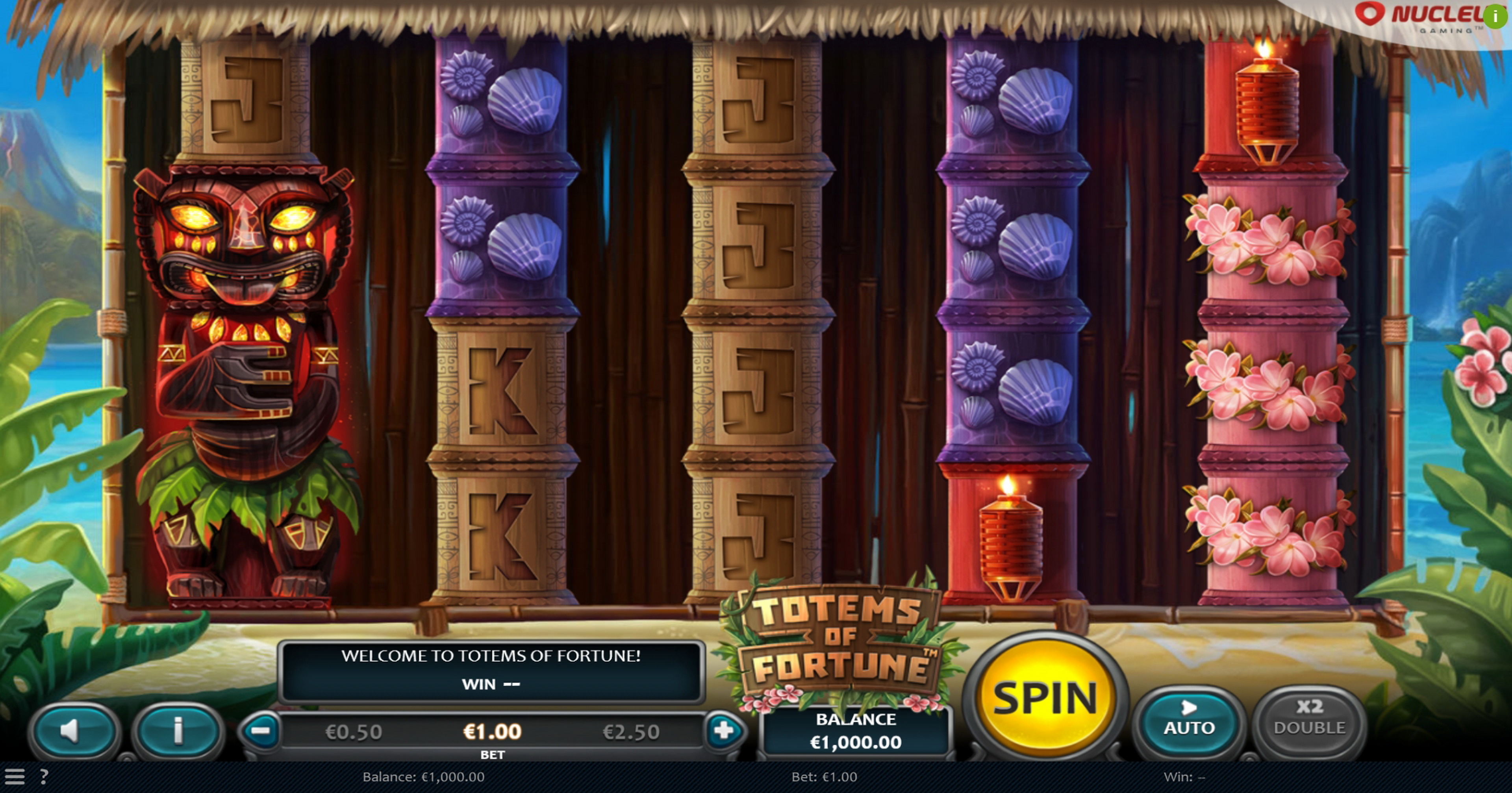 Reels in Totems of Fortune Slot Game by Nucleus Gaming