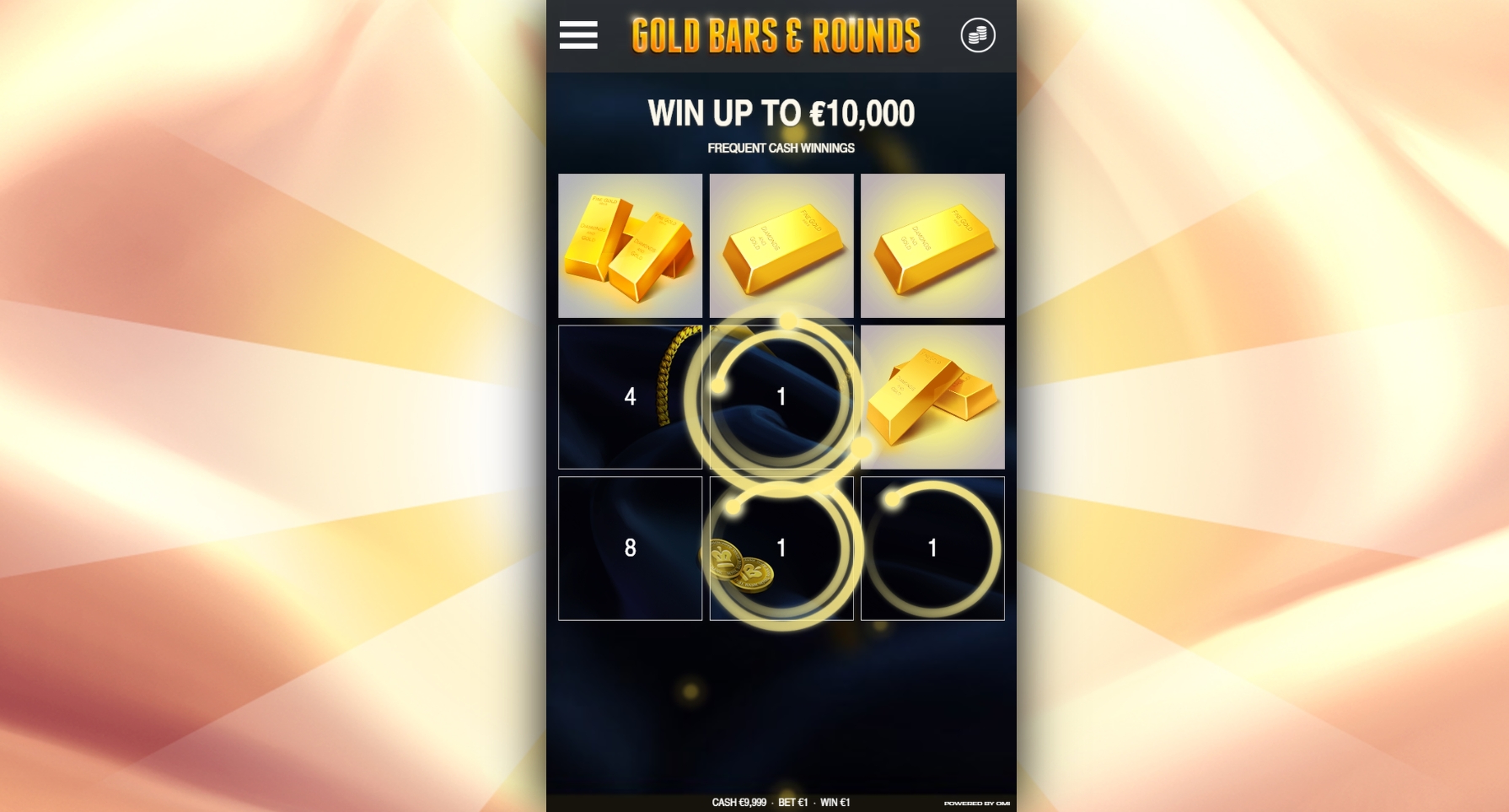 Win Money in Gold Bars & Rounds Free Slot Game by OMI Gaming
