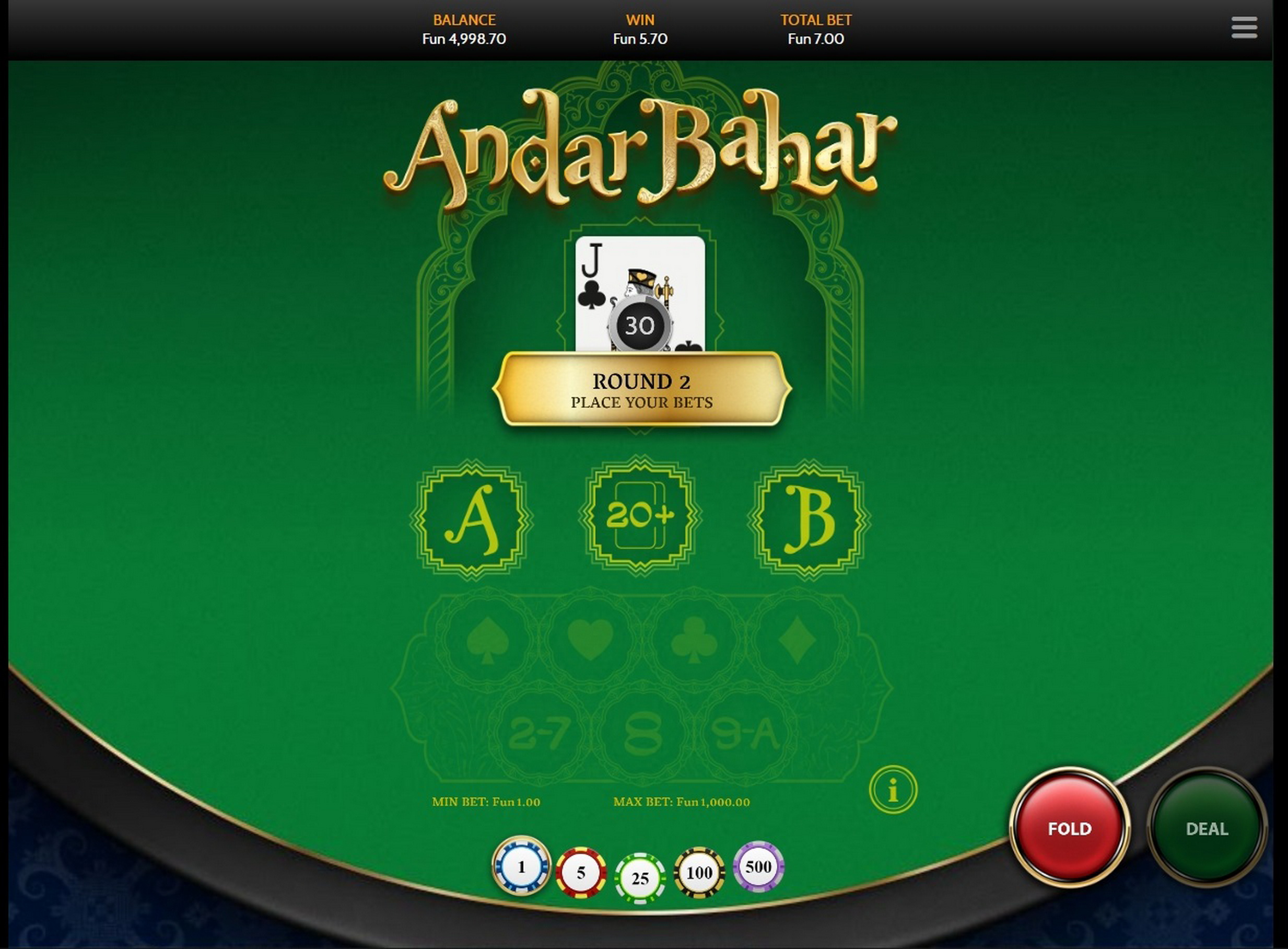 Win Money in Andar Bahar Free Slot Game by OneTouch Games