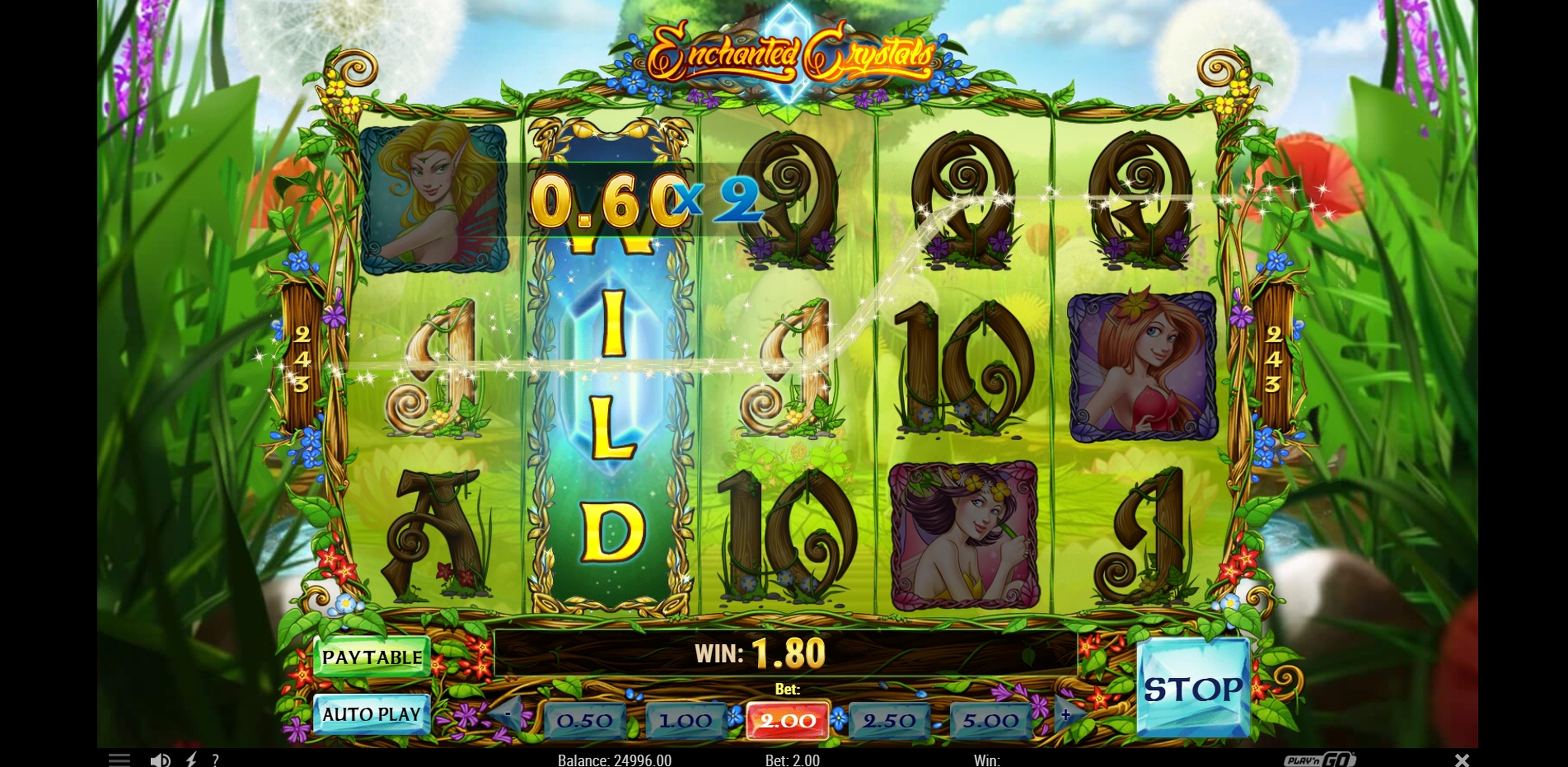 Win Money in Enchanted Crystals Free Slot Game by Playn GO
