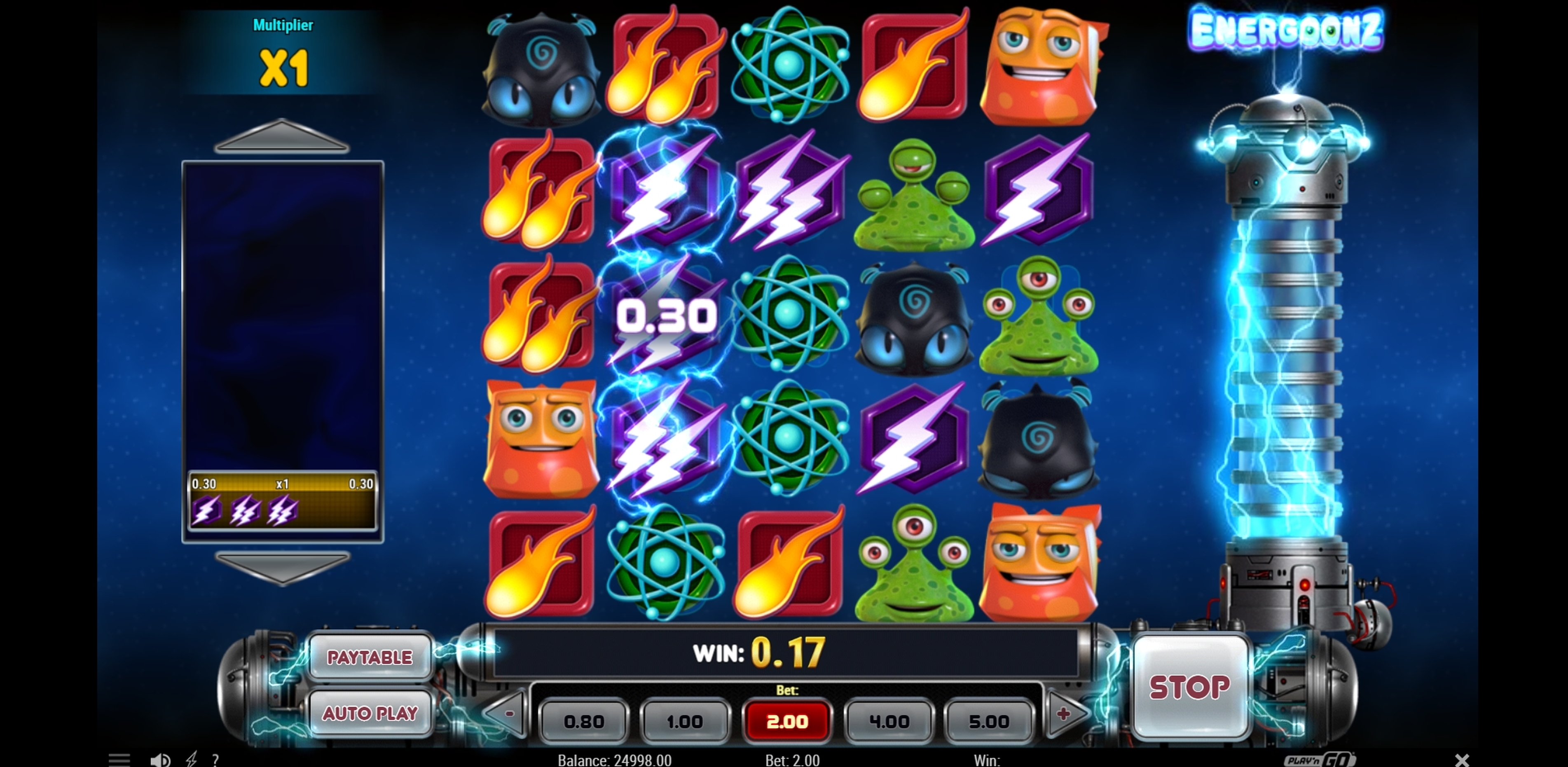 Win Money in Energoonz Free Slot Game by Playn GO