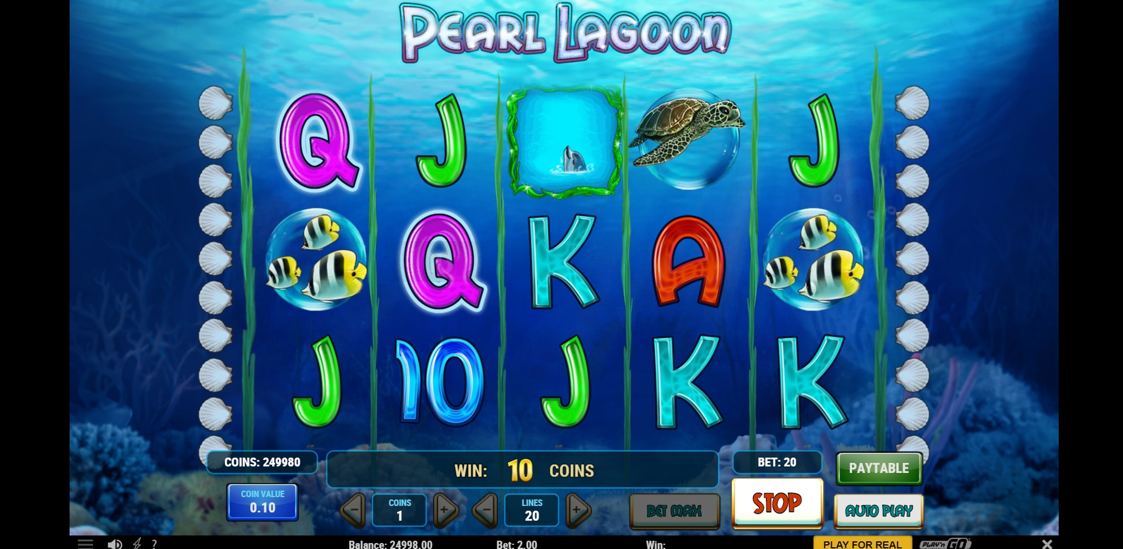 Win Money in Pearl Lagoon Free Slot Game by Playn GO