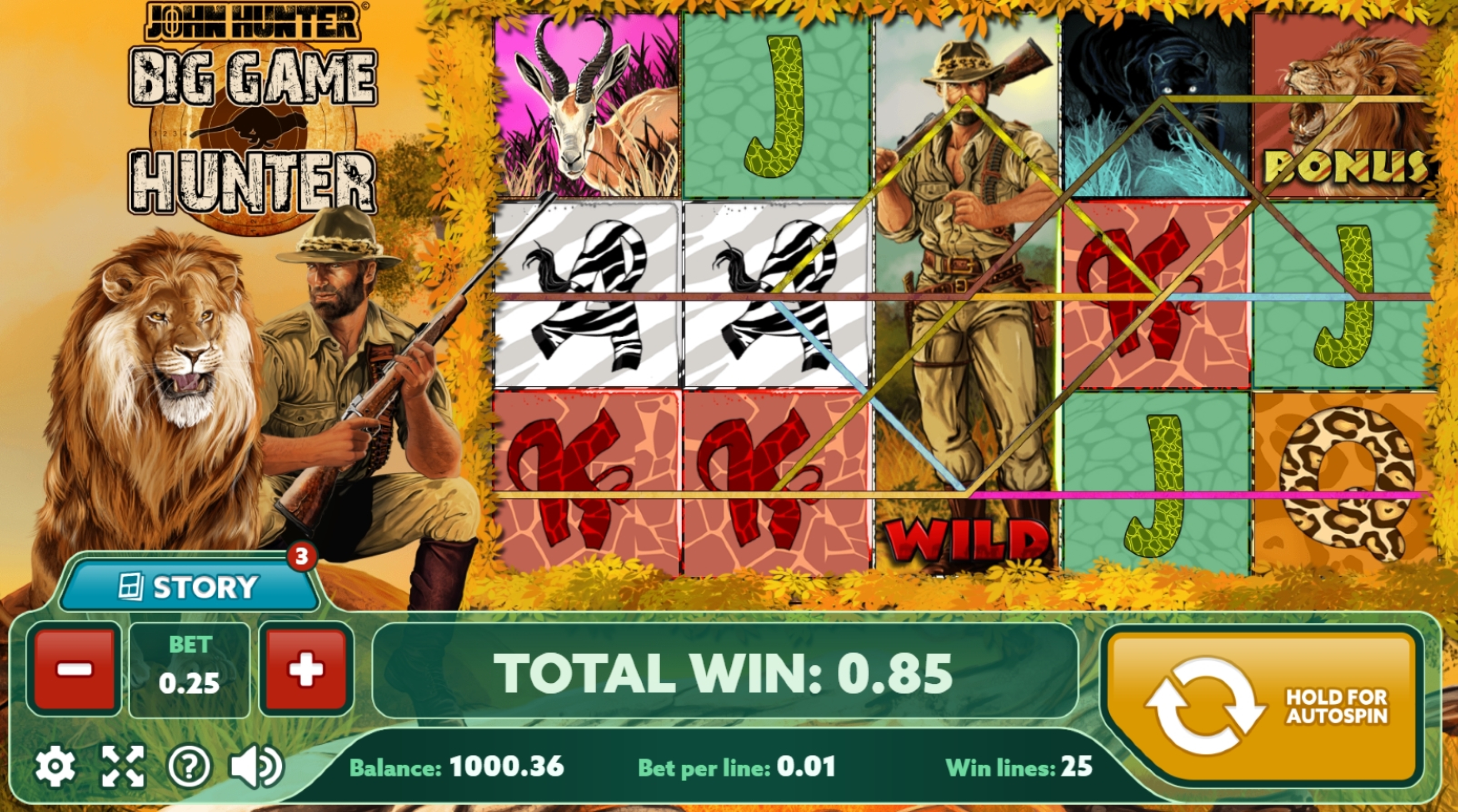 Win Money in Big Game Hunter Free Slot Game by PlayPearls