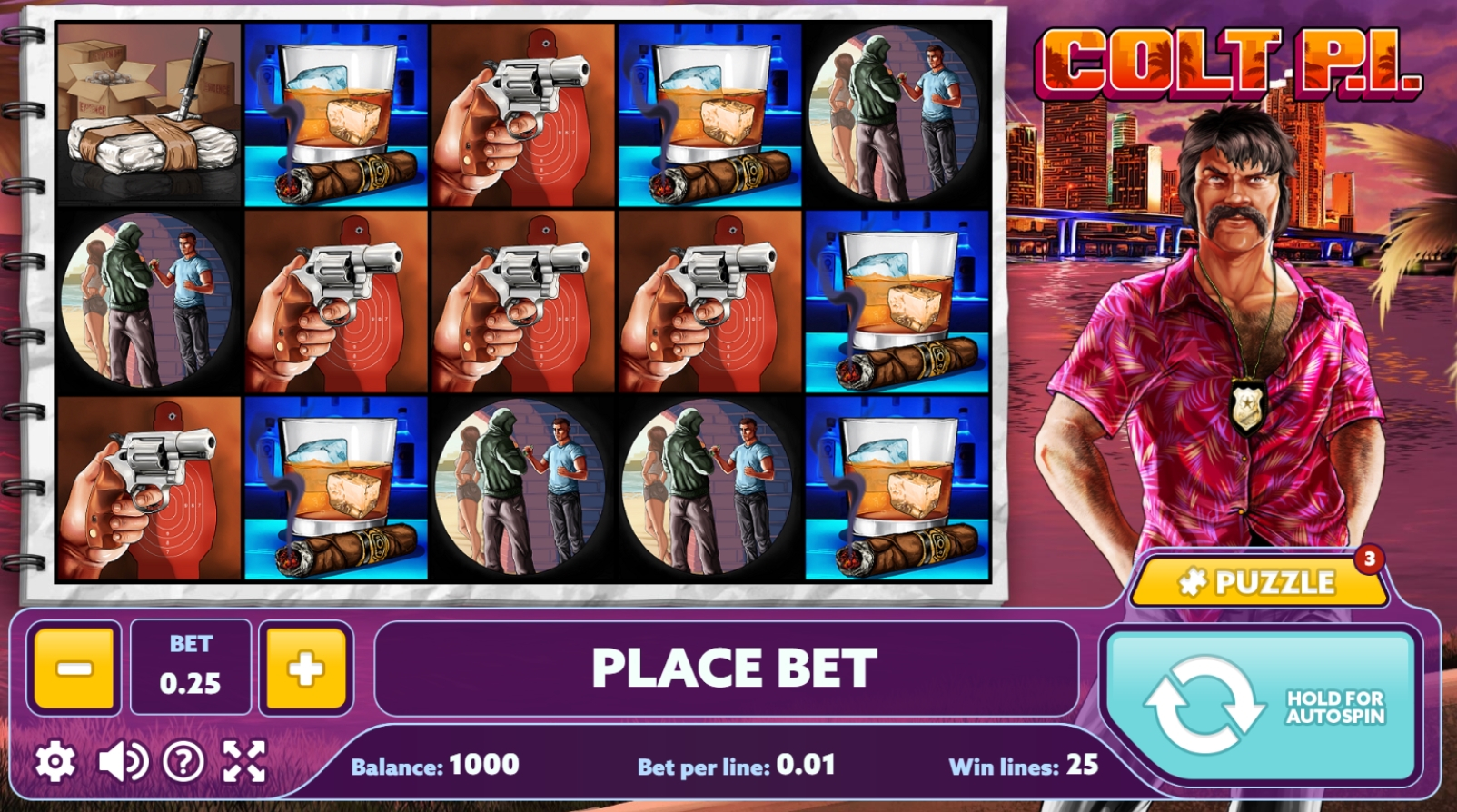Reels in Colt P.I. Slot Game by PlayPearls