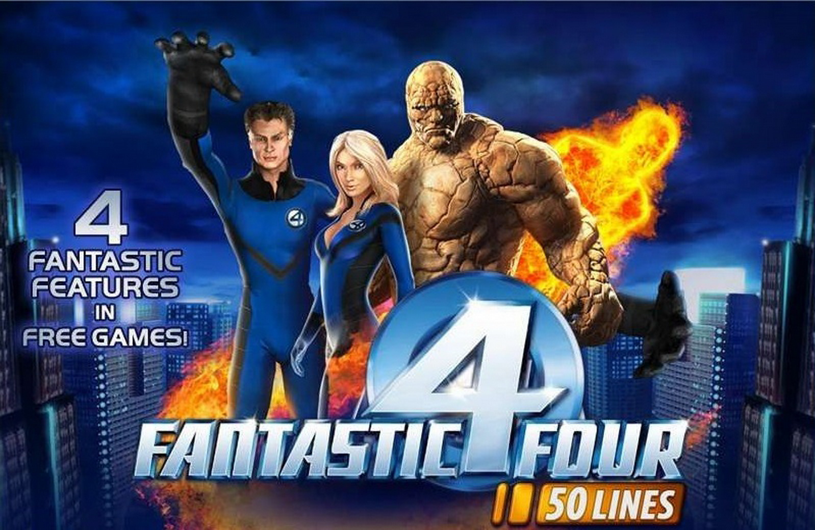 The Fantastic Four 50 lines Online Slot Demo Game by Playtech