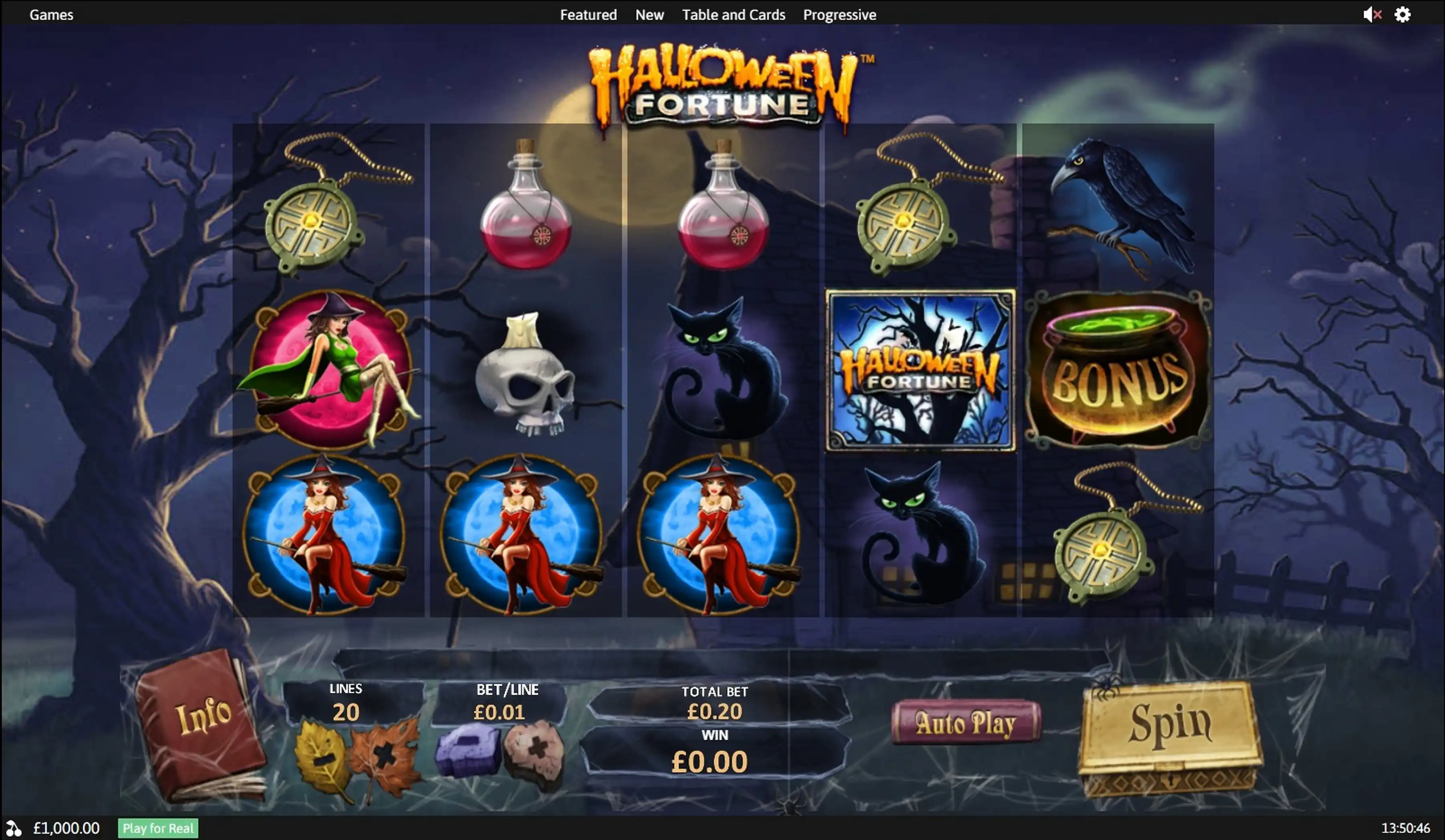 Reels in Halloween Fortune Slot Game by Playtech