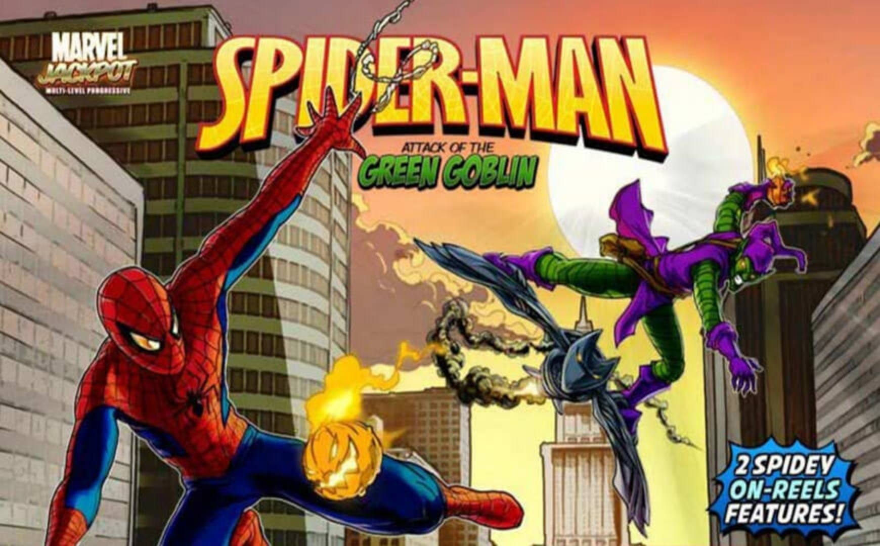 The Spider-Man: Attack of the Green Goblin Online Slot Demo Game by Playtech