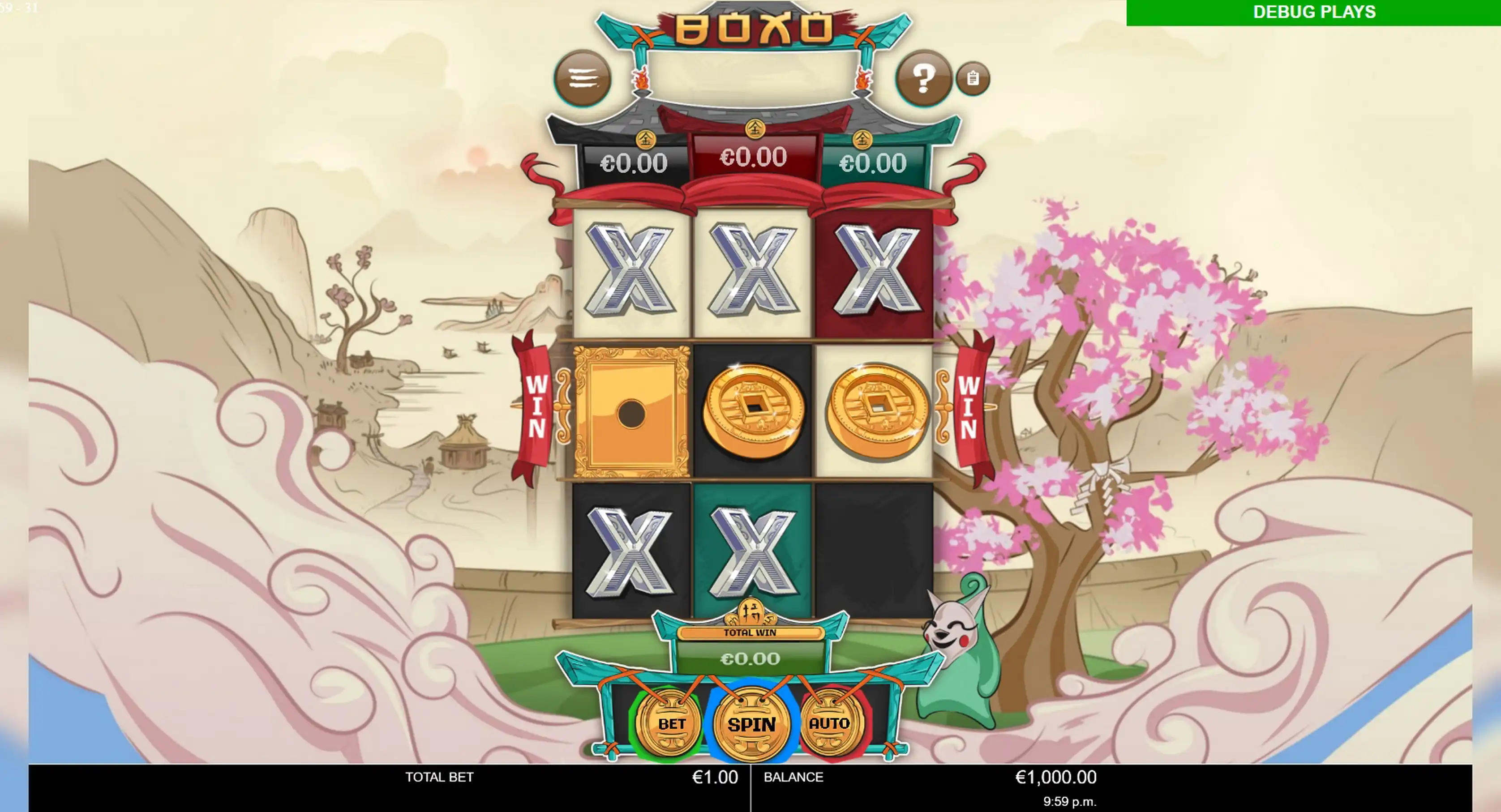 Reels in Boxo Slot Game by Probability Jones