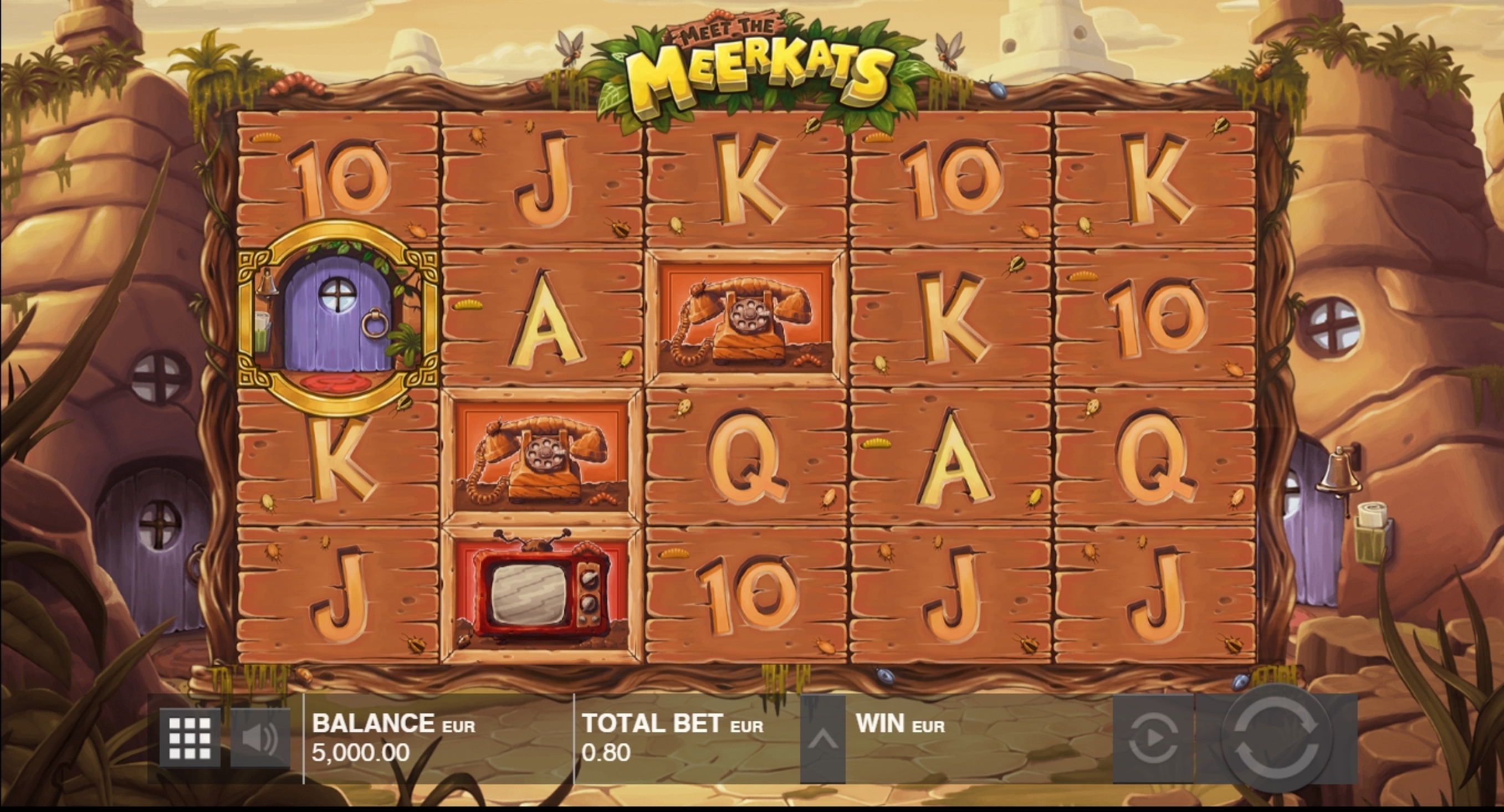 Reels in Meet the Meerkats Slot Game by Push Gaming