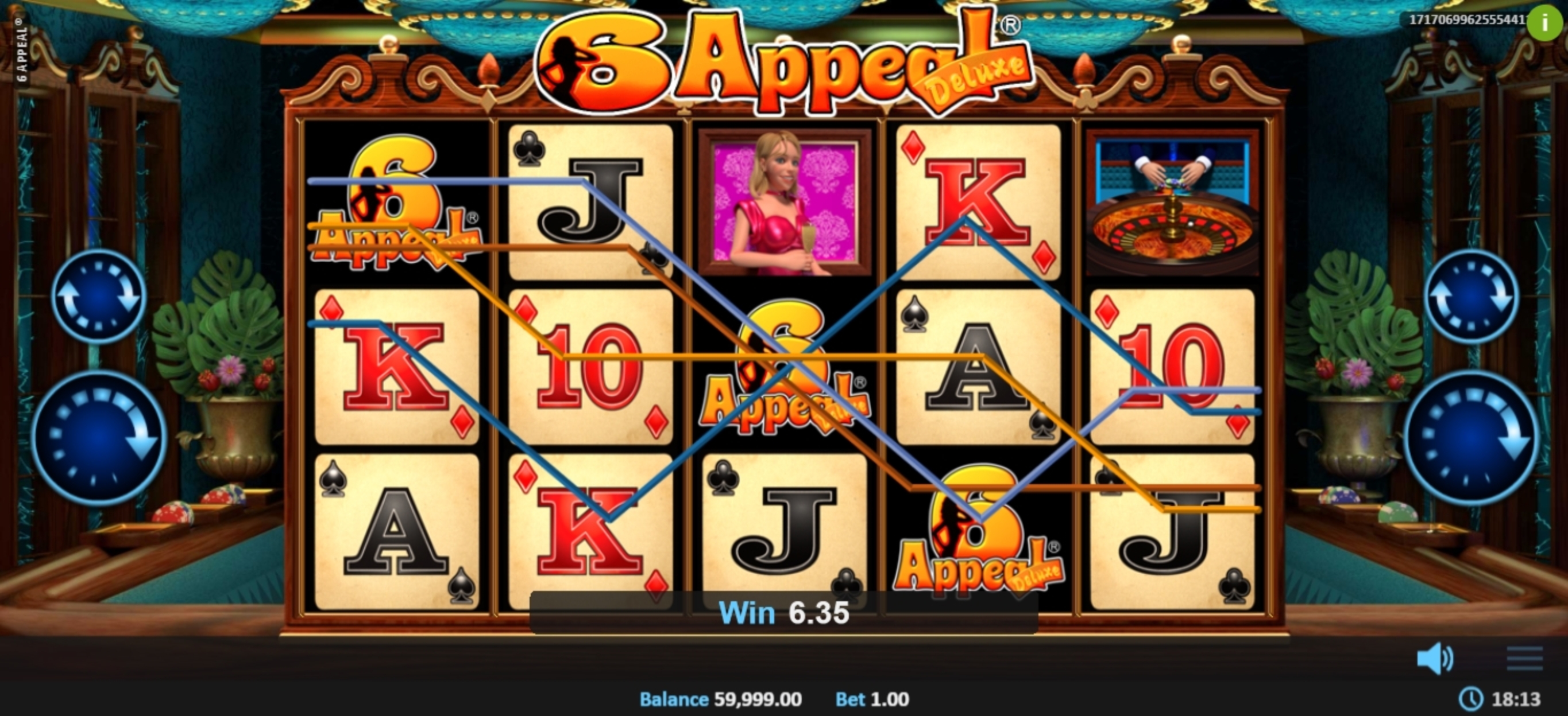 Win Money in 6 Appeal Deluxe Free Slot Game by Realistic Games