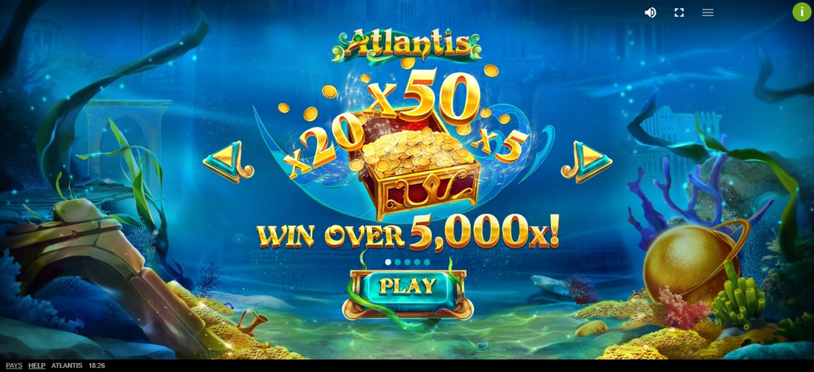 Play Atlantis Free Casino Slot Game by Red Tiger Gaming