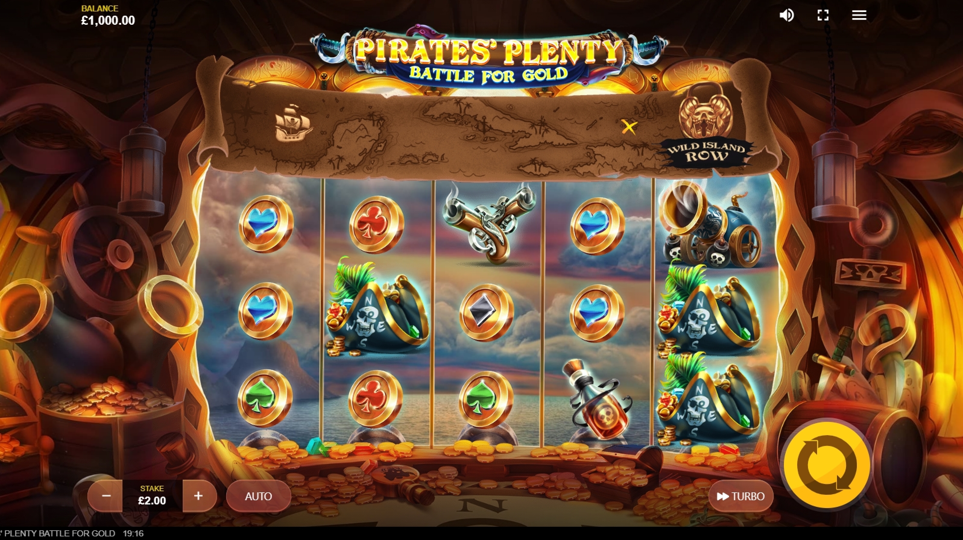 Reels in Pirates Plenty Battle for Gold Slot Game by Red Tiger Gaming